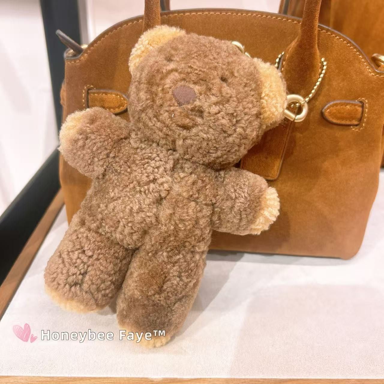 Coach Teddy Bear Bag Charm In Shearling CCO67 Size ONE SIZE - 4 Thumbnail