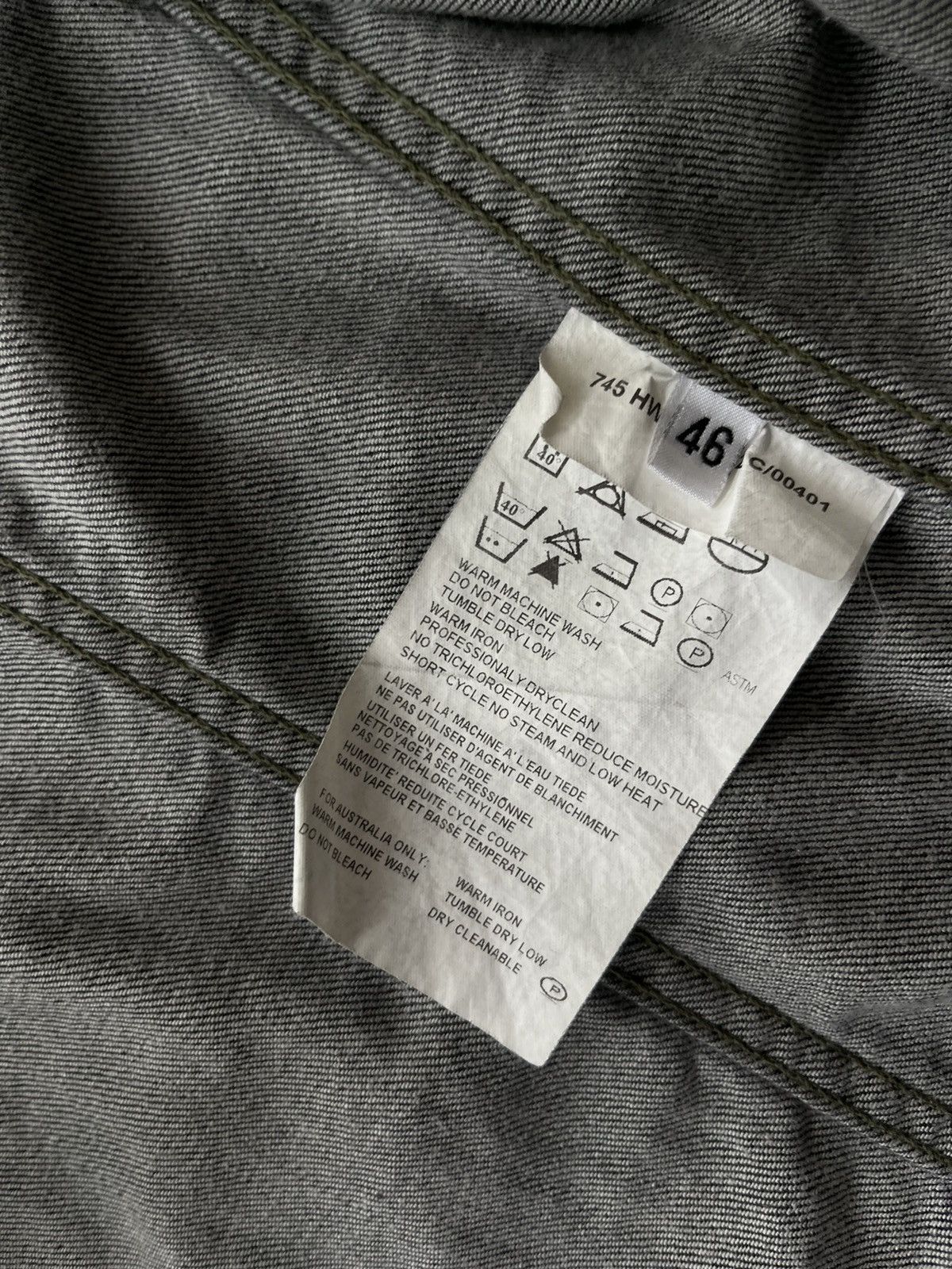 Helmut Lang SS04 "Dragonfly" elastic denim trucker Size US M / EU 48-50 / 2 - 11 Thumbnail