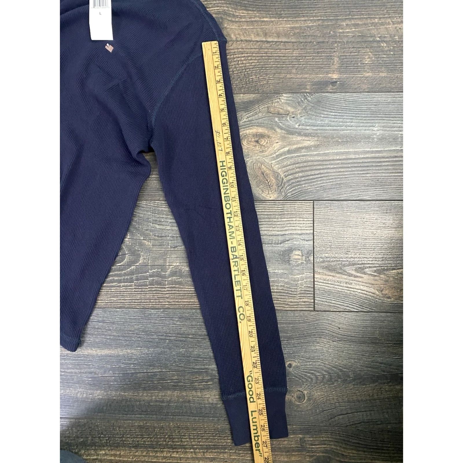 Polo Ralph Lauren VINTAGE 90s Polo Jeans Company Long Sleeve Thermal Shirt Men Large Blue Cotton Knit Embroidered Logo Crew Neck Size US L / EU 52-54 / 3 - 5 Thumbnail