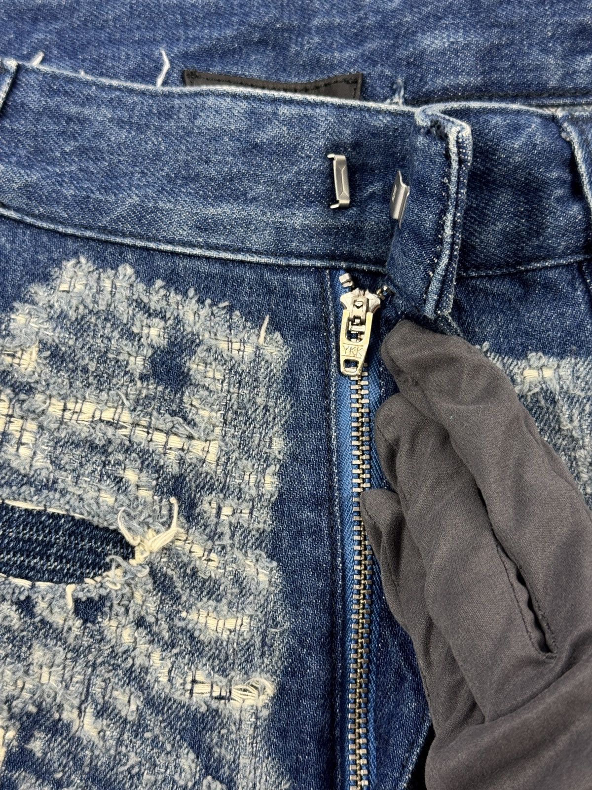 Givenchy BY MATHEW WILLIANS DISTRESSED SLIM FIT JEANS Size US 34 / EU 50 - 7 Thumbnail