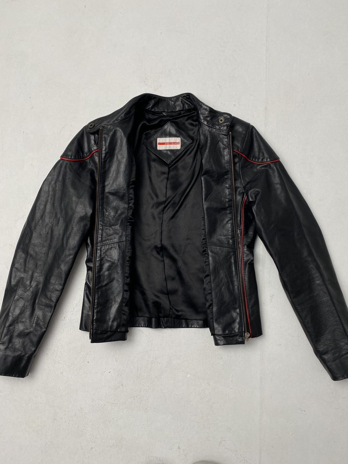 Other Vintage leather jacket SOFT GLASS racing style Size S / US 4 / IT 40 - 10 Thumbnail