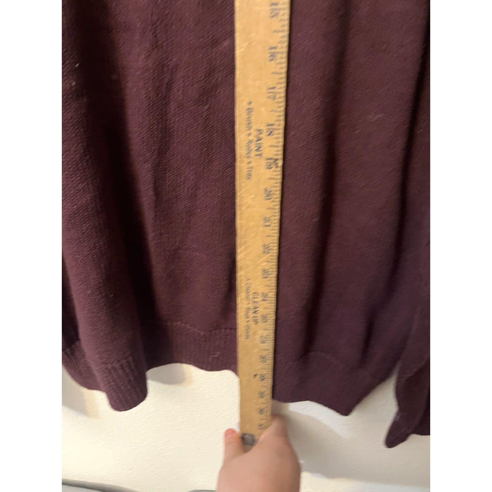 Chaps VINTAGE Chaps Sweater Long Sleeve Crewneck XL Maroon 100% Cotton Heavyweight Logo Embroidered Mens Size US XL / EU 56 / 4 - 4 Thumbnail