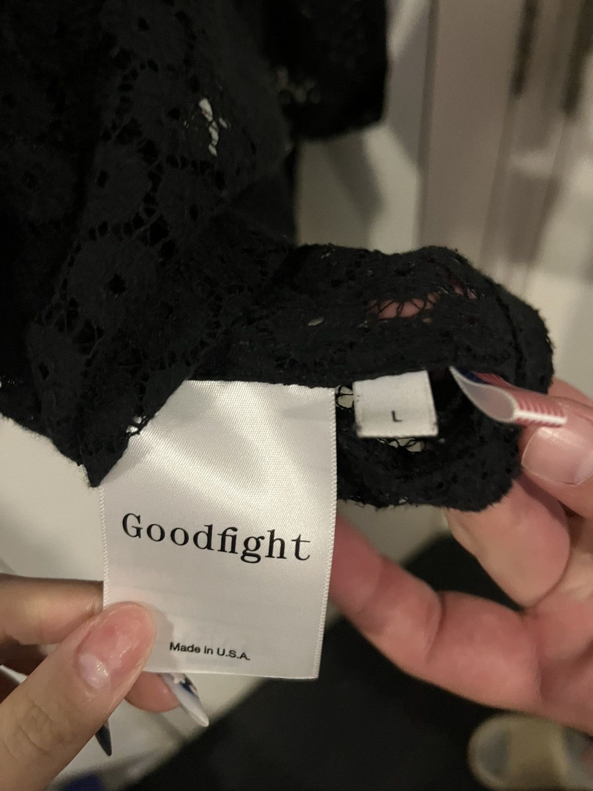 Goodfight Goodfight boxy lace short sleeve button up LA Size US L / EU 52-54 / 3 - 3 Thumbnail