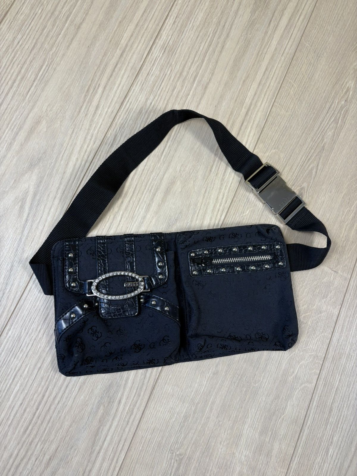 Guess Black Belt bag guess y2k emo Size ONE SIZE - 1 Thumbnail