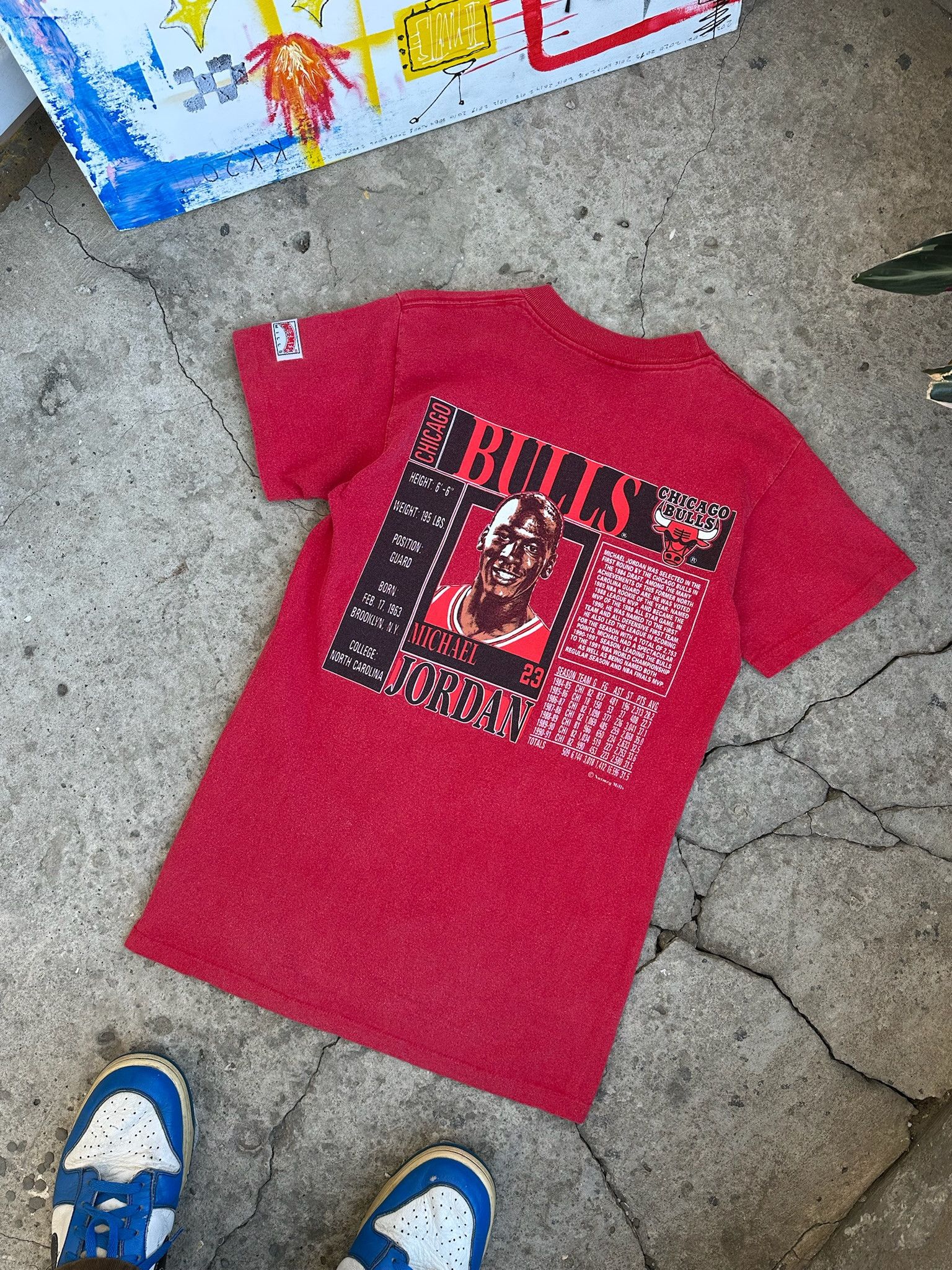 NBA Vintage 90's Chicago Bulls Nutmeg Tee Bull Rare Jordan Size US S / EU 44-46 / 1 - 5 Thumbnail