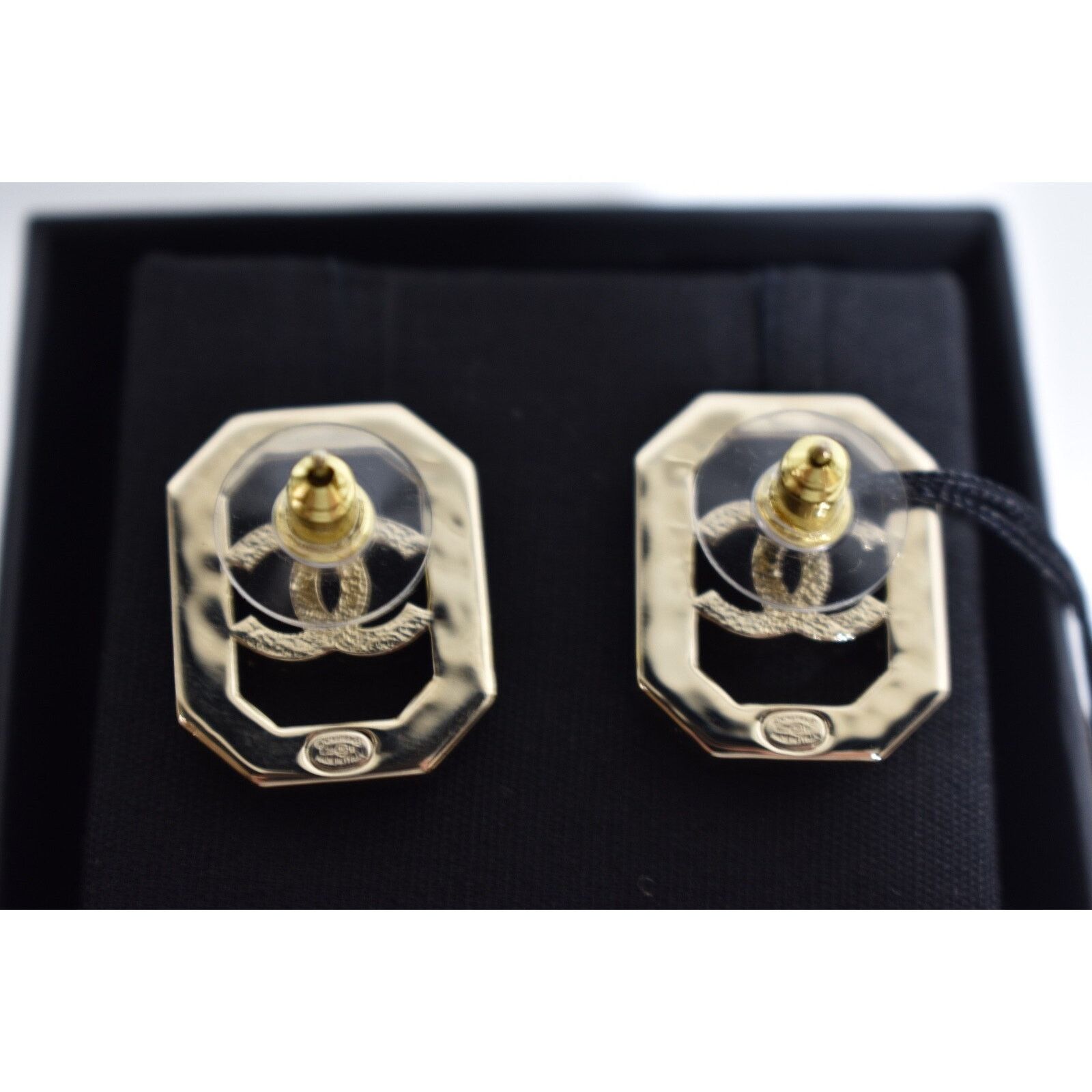 Chanel Chanel Gold Pearl White Crystal Drop Statement Stud Earrings Size ONE SIZE - 10 Thumbnail