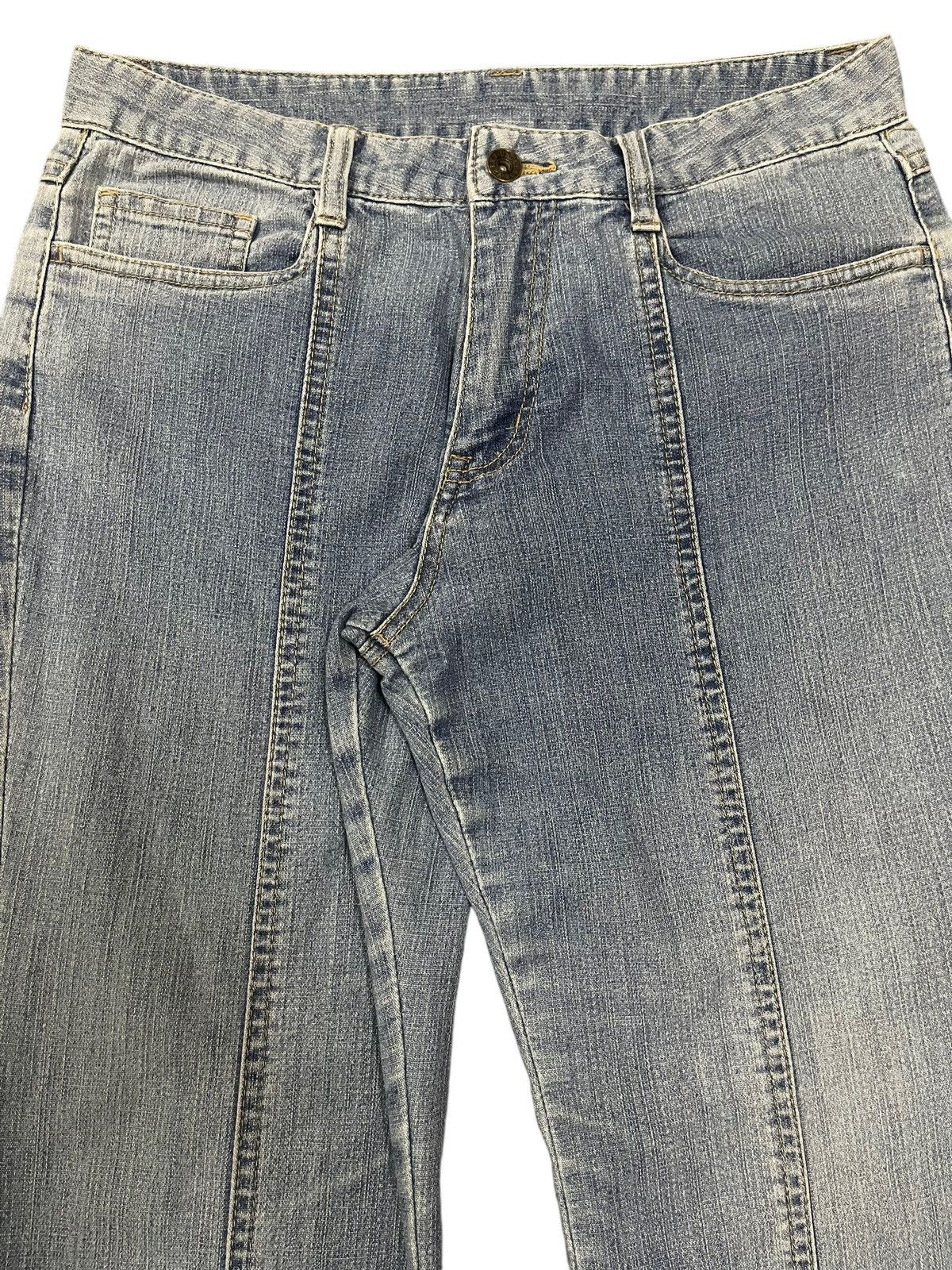 Hysteric Glamour Vintage Japanese Brand Blue Wash Style Wide Leg Jeans Size US 30 / EU 46 - 4 Thumbnail