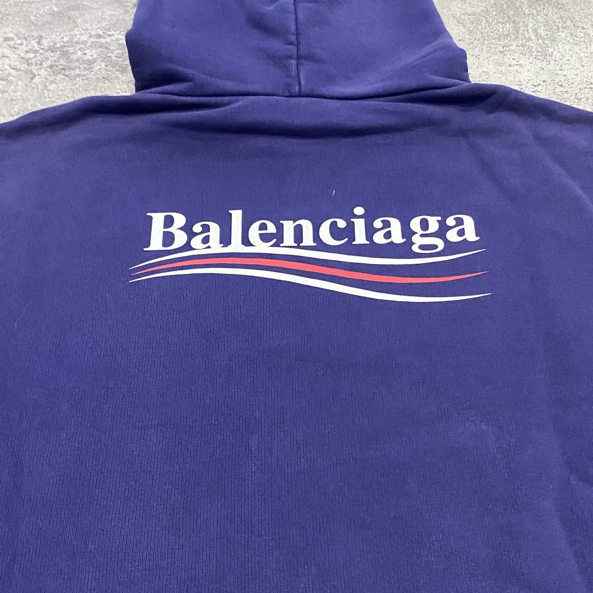 Balenciaga Balenciaga Political Campaign Blue Pullover Hoodie Size US M / EU 48-50 / 2 - 3 Thumbnail