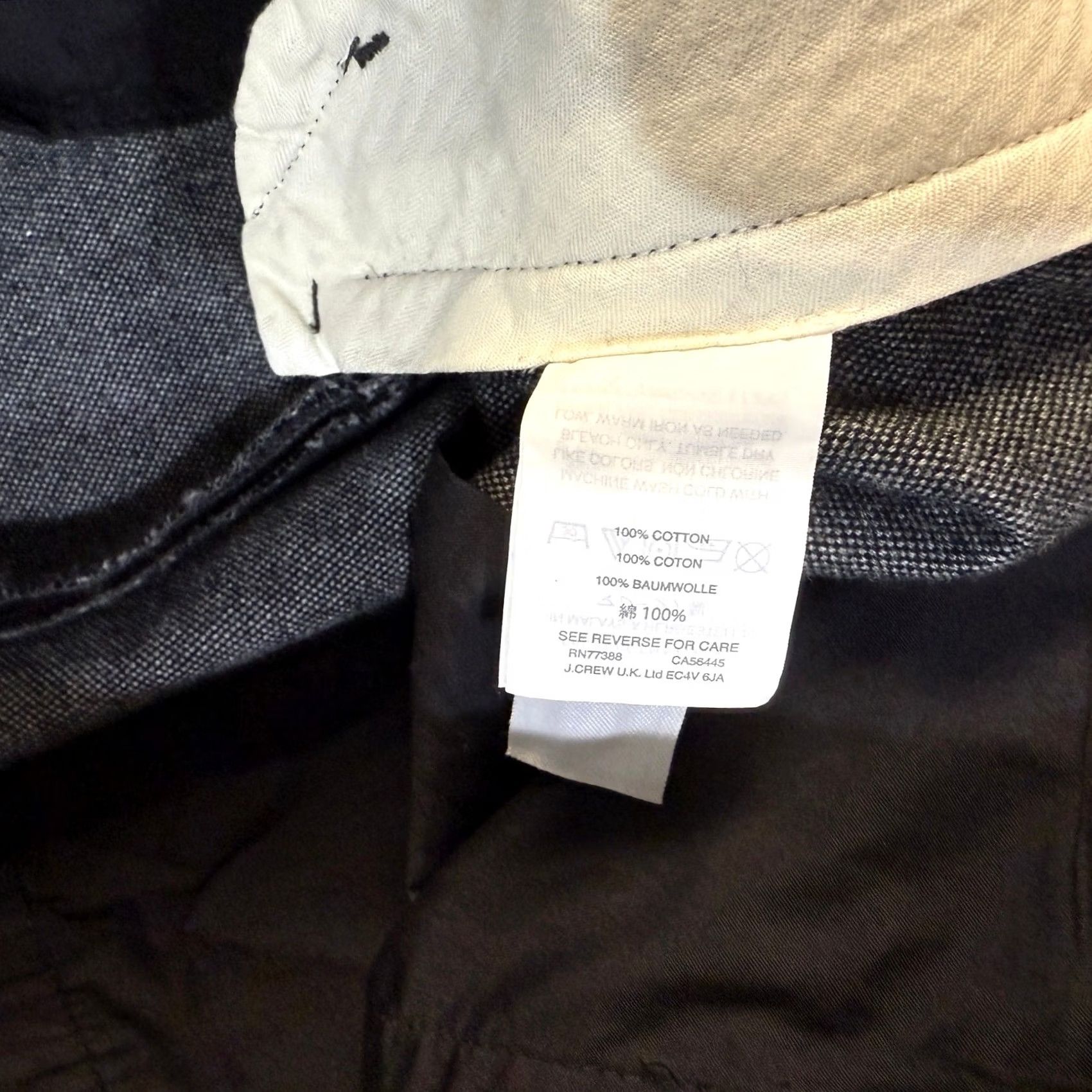 J.Crew J. Crew Pants 34 x 32 Cotton Bowery Slim Straight Flat Front Casual Dress Mens Gray Size US 32 / EU 48 - 6 Thumbnail