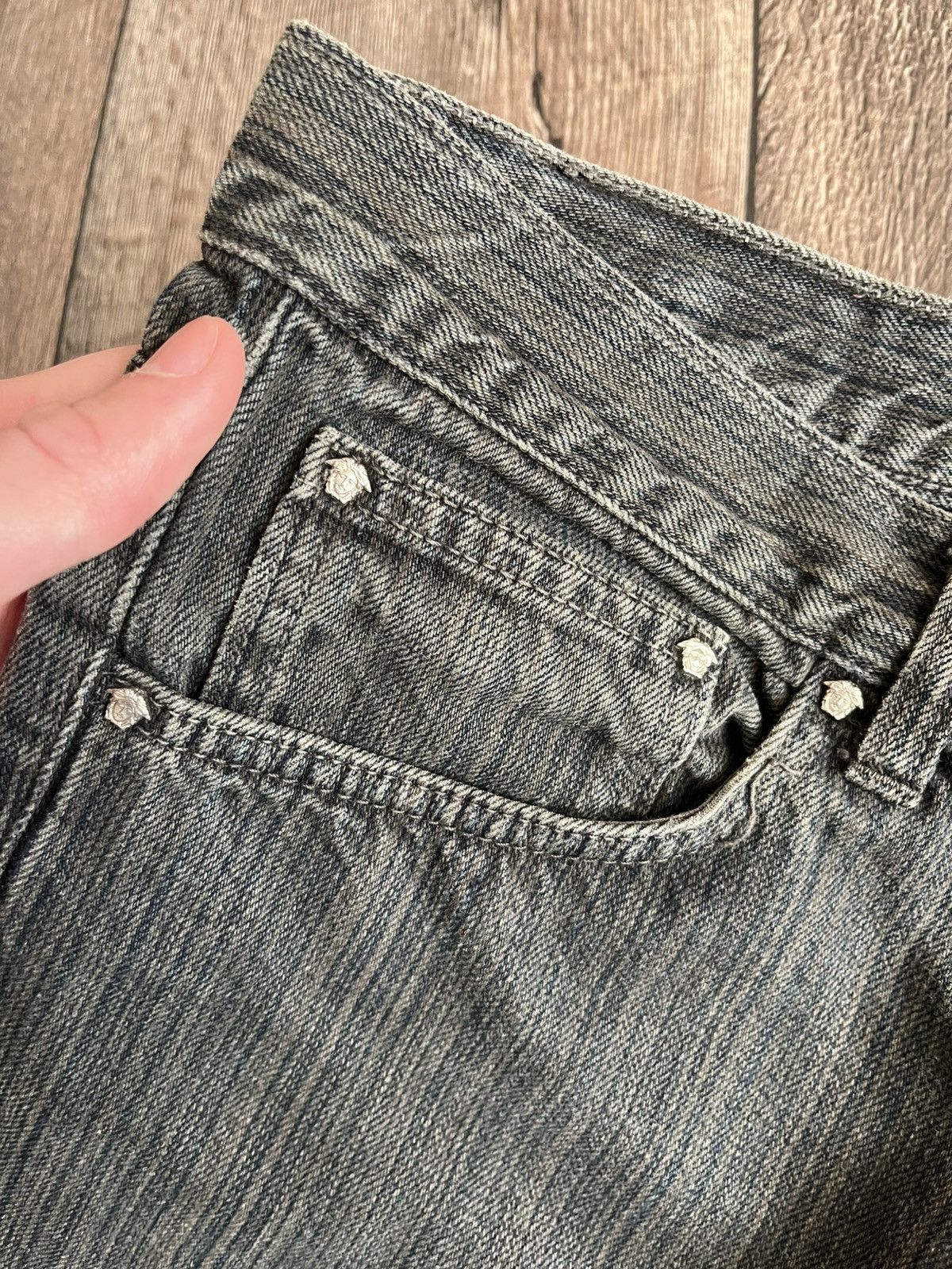 Versace × Versace Jeans Couture Made In Italy Vintage Versace Jeans Couture Striped Denim Size US 34 / EU 50 - 11 Thumbnail
