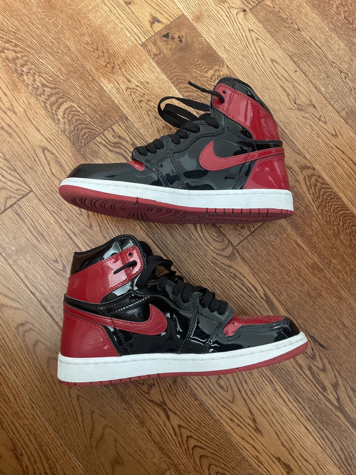 Jordan Brand × Nike Jordan 1 patent breds Size US 8.5 / EU 41-42 - 6 Thumbnail