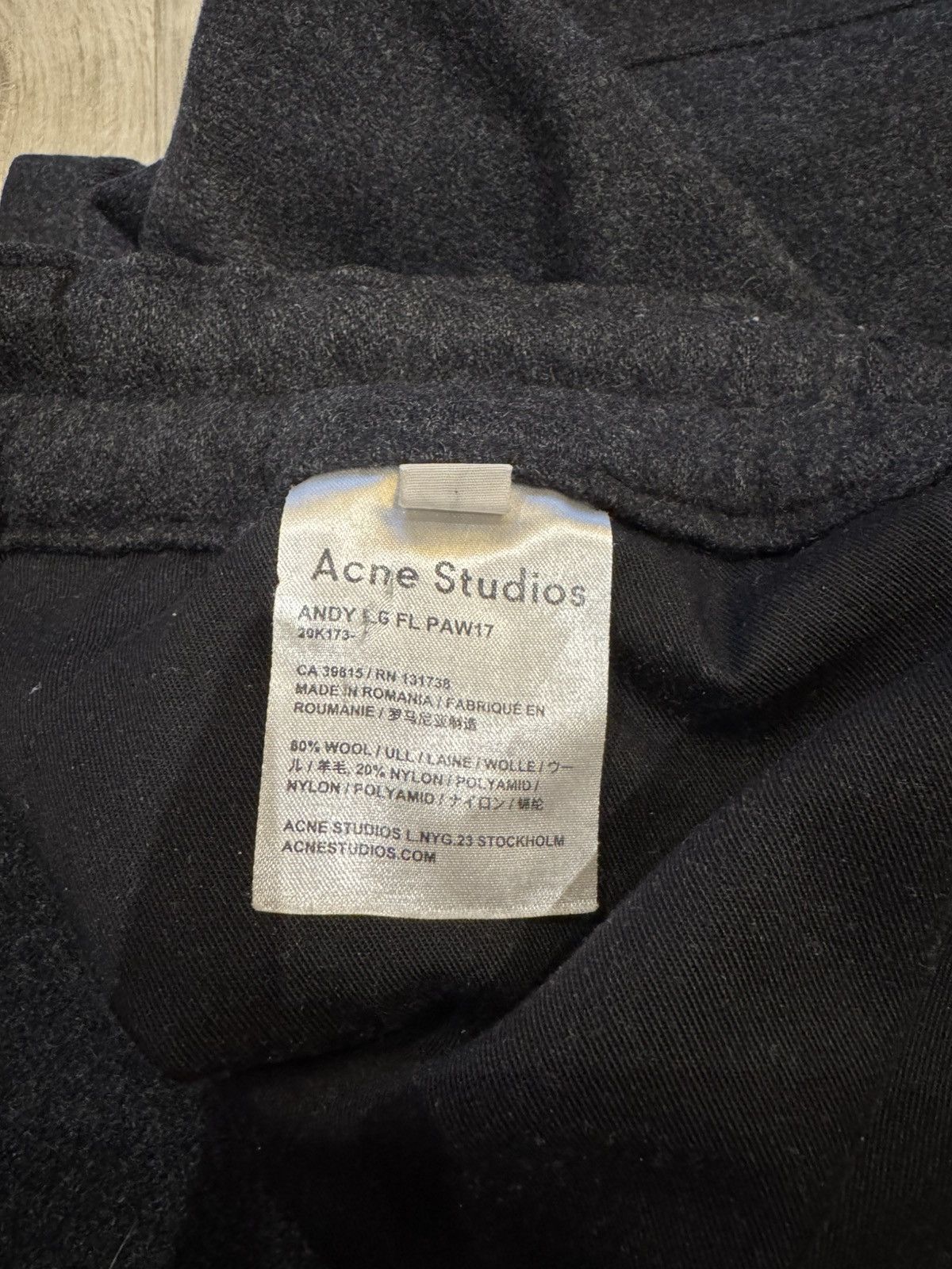 Acne Studios Acne Studios Andy Pant Size US 32 / EU 48 - 3 Thumbnail