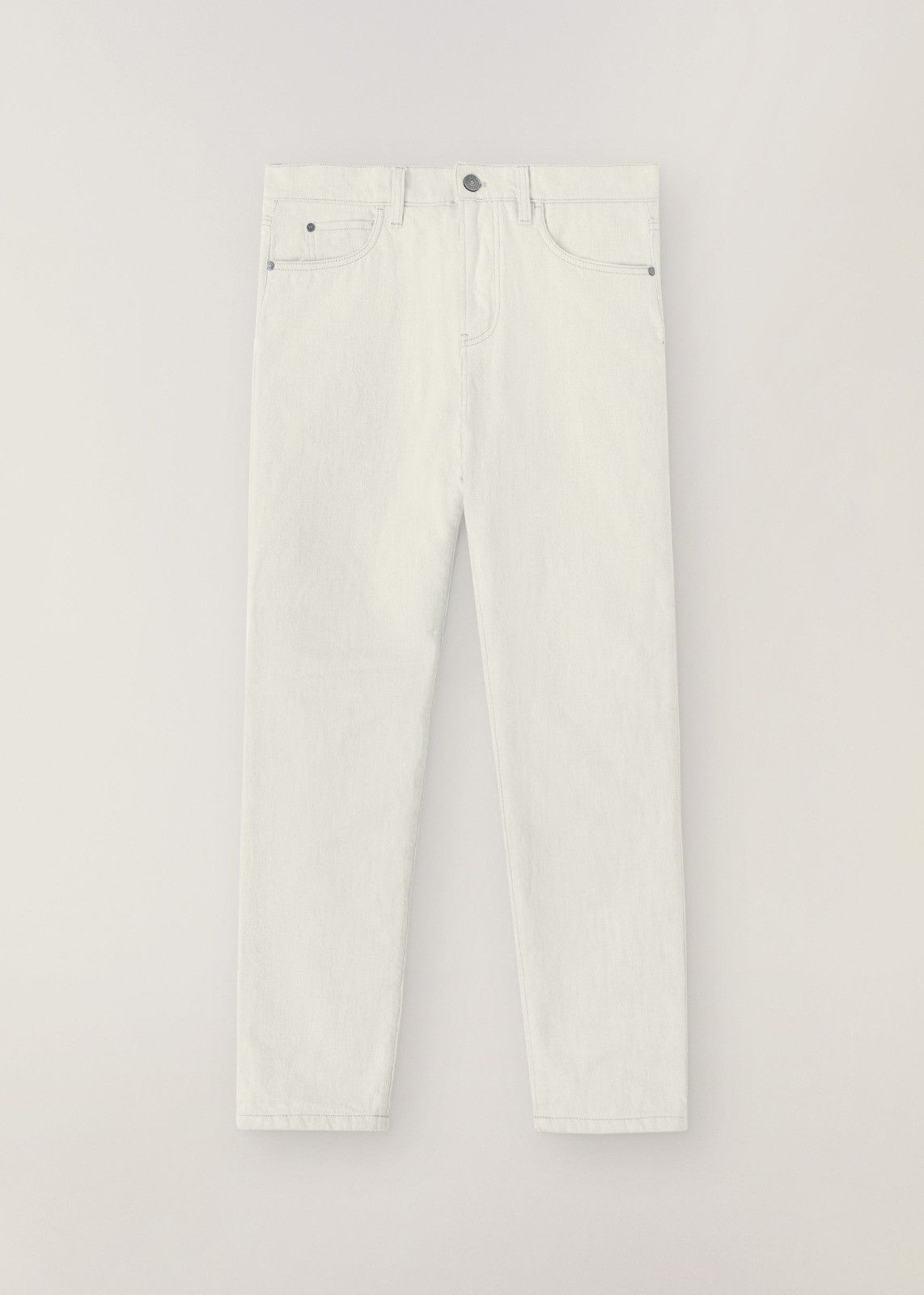 image of Loro Piana O1Loc1C0124 Regular-Cut Five-Pocket Trouser In White, Men's (Size 36)