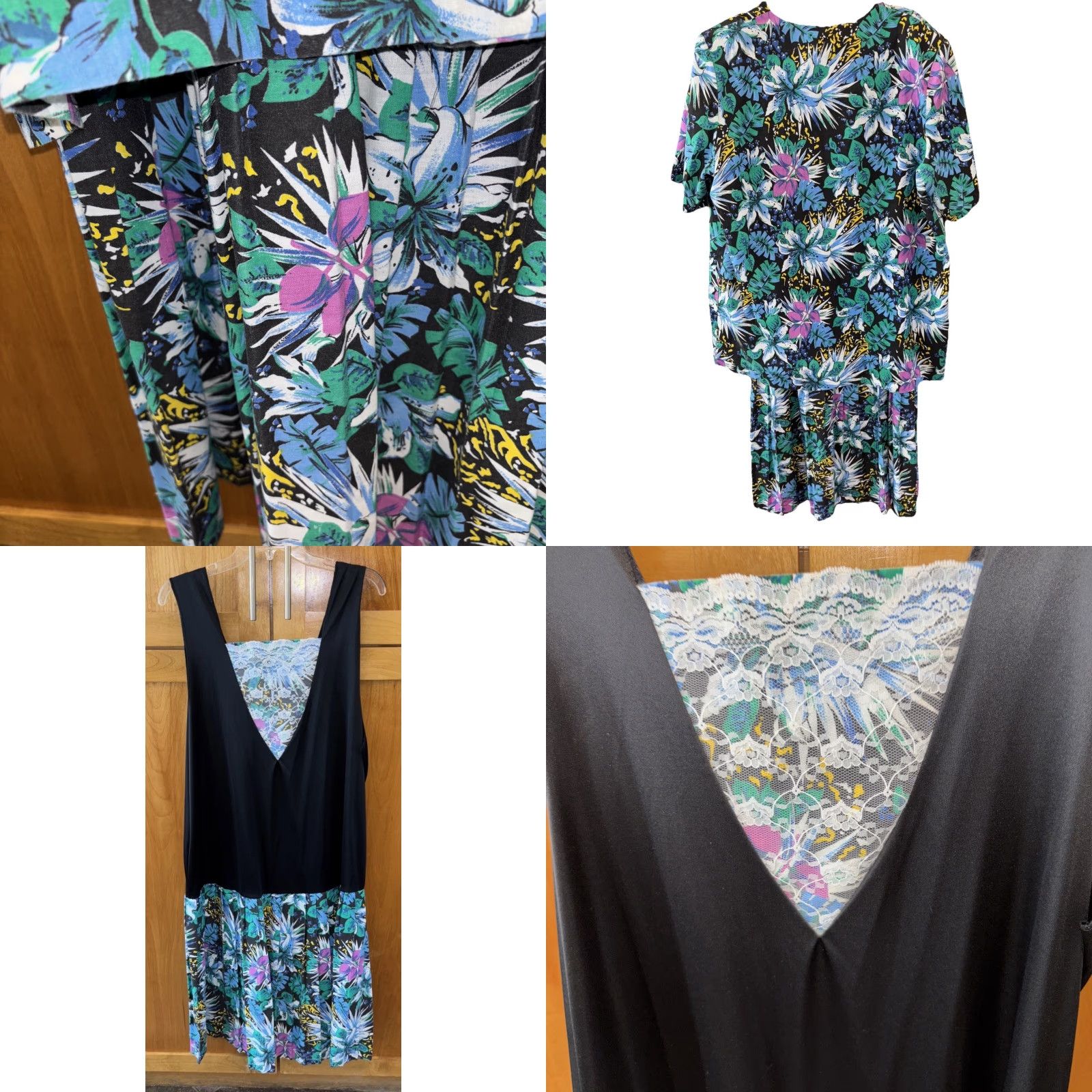 Vintage **Vintage CB IV Two Piece Dress Set Floral Print 3X** User: Vintage CB IV Two Piece Dress Set Floral Print 3X Size 40" / US 18 - 8 Thumbnail