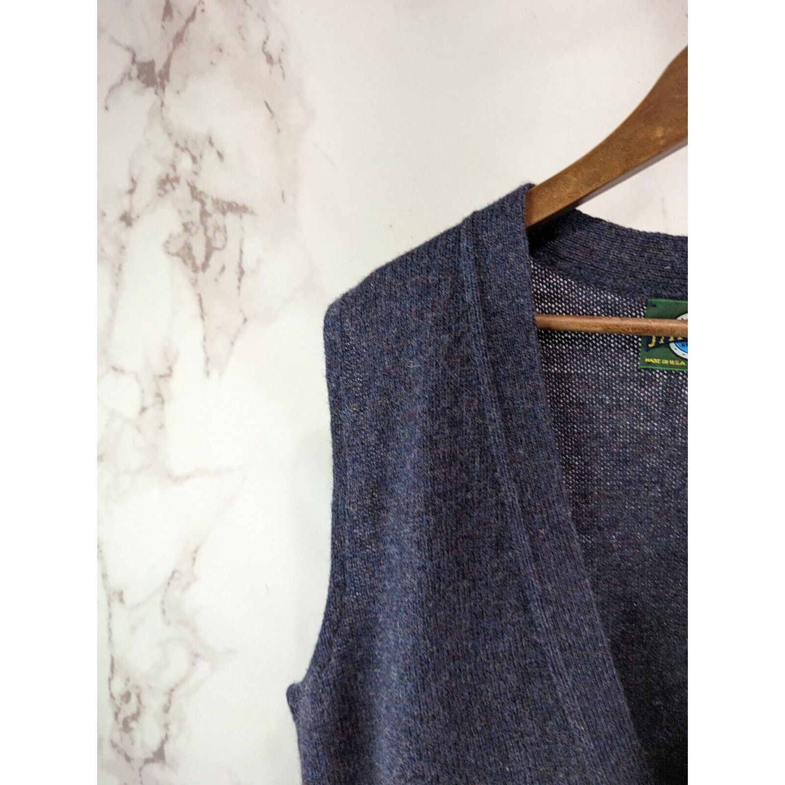 Jantzen Vintage Sweater Vest Mens Medium Blue Wool Grandpa Hipster Size US M / EU 48-50 / 2 - 3 Thumbnail