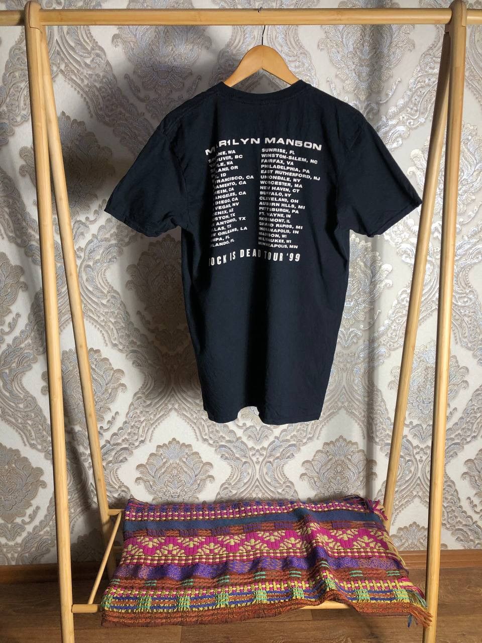 Marilyn Manson × Vintage VERY RARE MARELYN MANSON BIG LOGO ROCK T-SHIRT PUNK Y2K 90s Size US XL / EU 56 / 4 - 5 Thumbnail