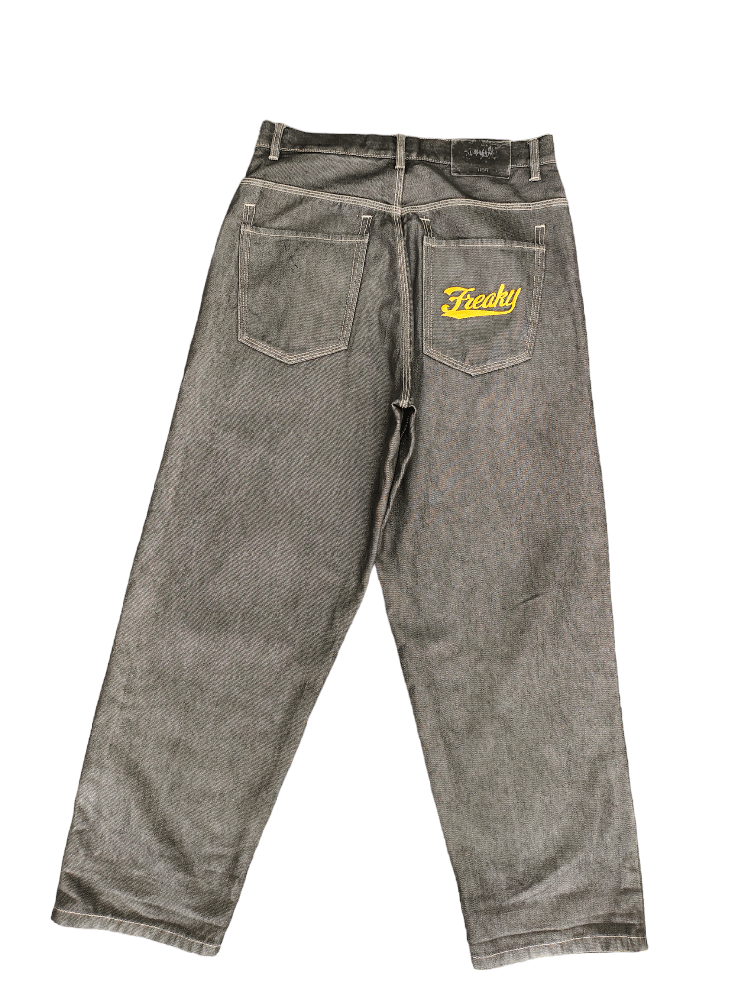 image of Baggy Jeans Freaky Massive 808 Embroidered Wide Leg Y2K Jnco, Men's (Size 32)