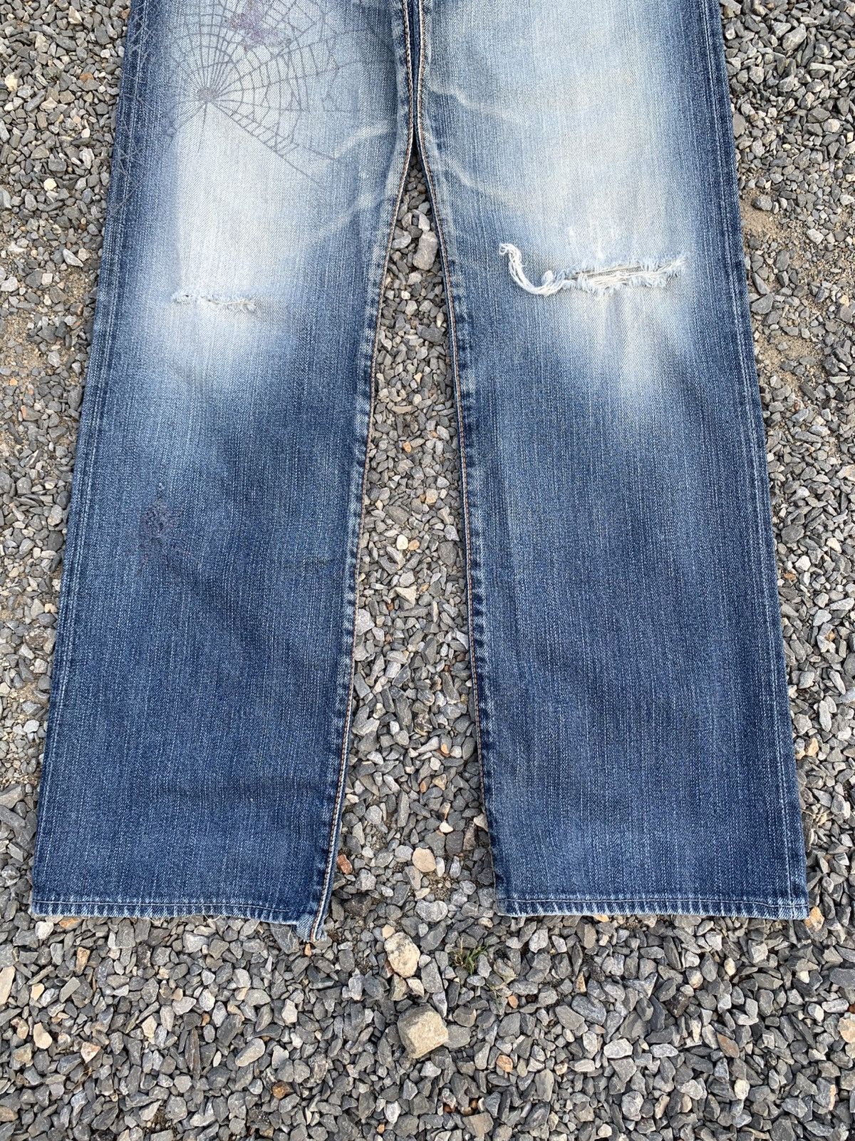 Japanese Brand ICHINOI JAPANESE SELVEDGE RAW RUSTY DISTRESSED DENIM Size US 28 / EU 44 - 7 Thumbnail