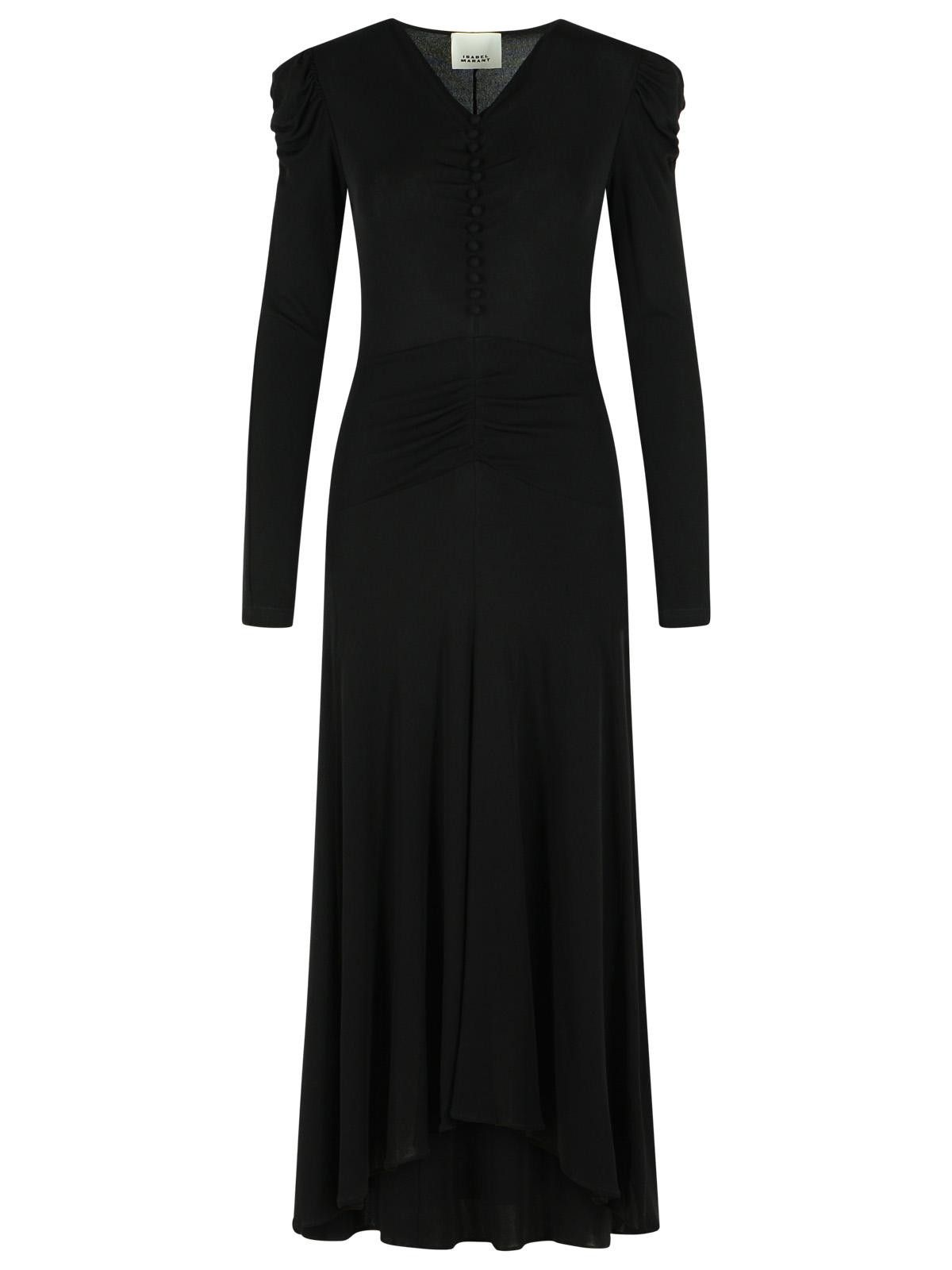 Isabel Marant ISABEL MARANT 'Nejma' Black Viscose Dress Size S / US 4 / IT 40 - 1 Thumbnail