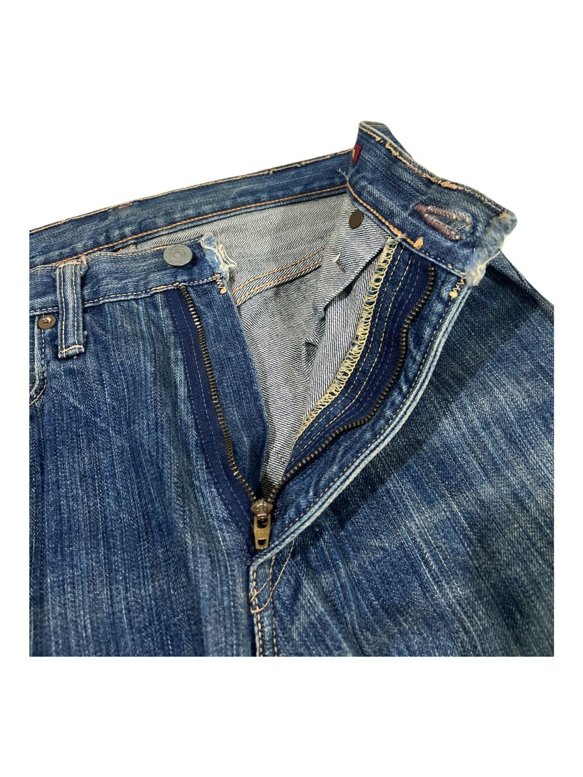 Kapital Archive Kapital Indigo Slubby Denim Selvaged Carpenter Jeans Size US 29 - 4 Thumbnail