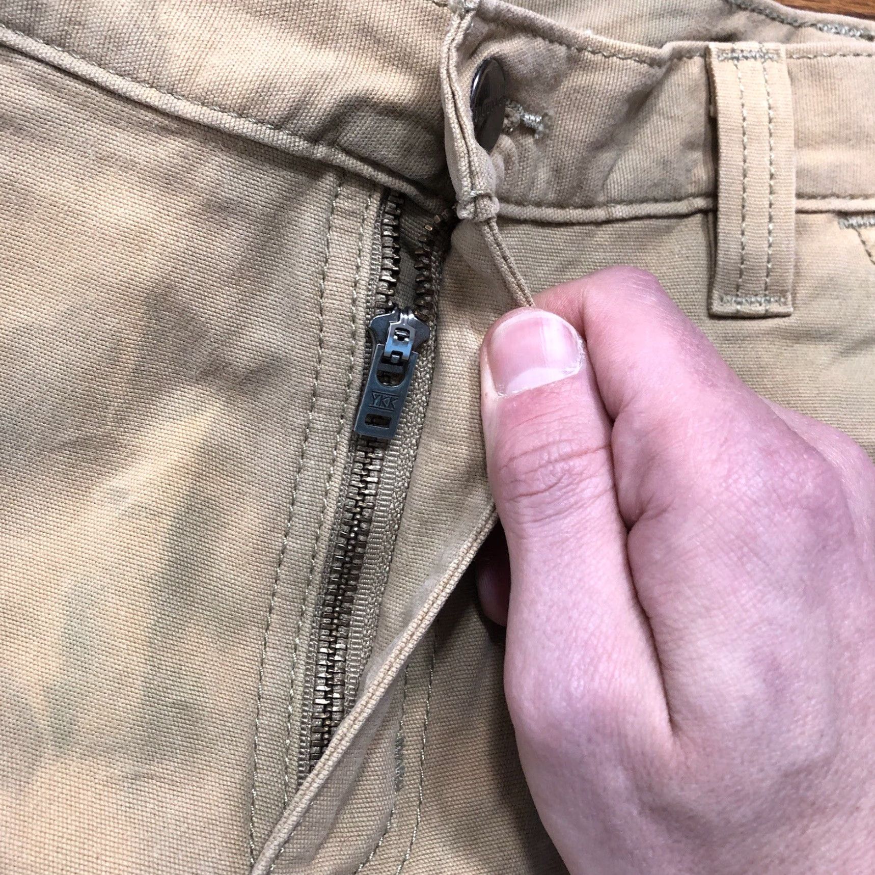 Carhartt VINTAGE Carhartt 102291 Acid Wash Tie Dye Relaxed Pants Canvas Mens 32x30 32x29 5-Pocket Workwear Jeans Belt Loops Brown Carhartt Logo Pockets Size US 32 / EU 48 - 6 Thumbnail