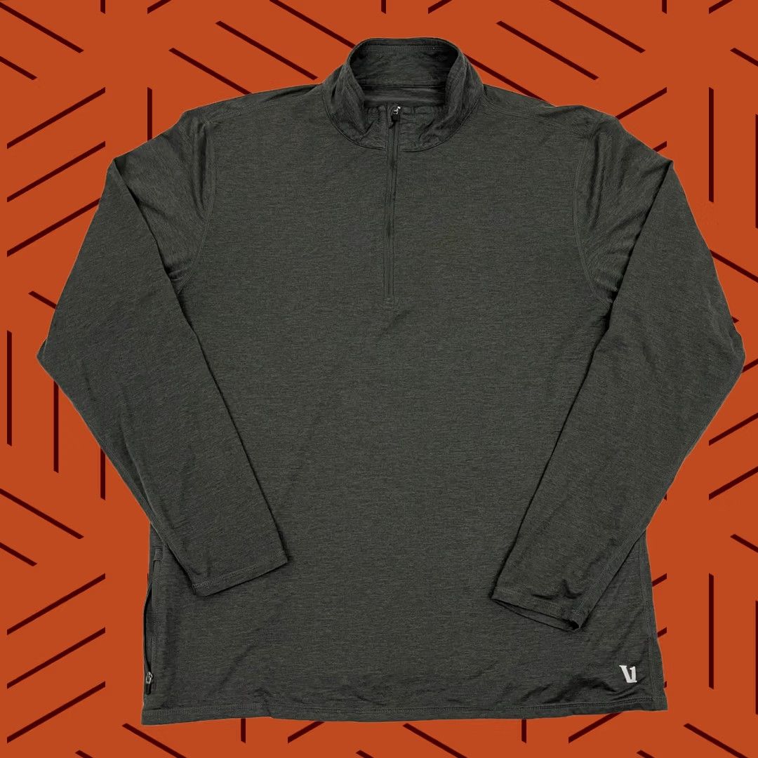 Vuori Vuori Ease Performance Half Zip 2.0 Pullover Mens XL Gray Active Golf Shirt Pullover Size US XL / EU 56 / 4 - 1 Thumbnail