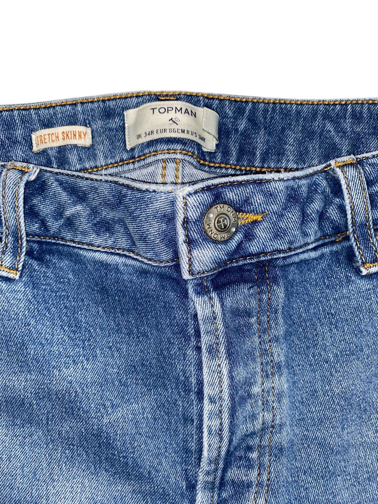 Topman Topman Patchwork Denim Skinny Jeans Size US 34 / EU 50 - 3 Thumbnail