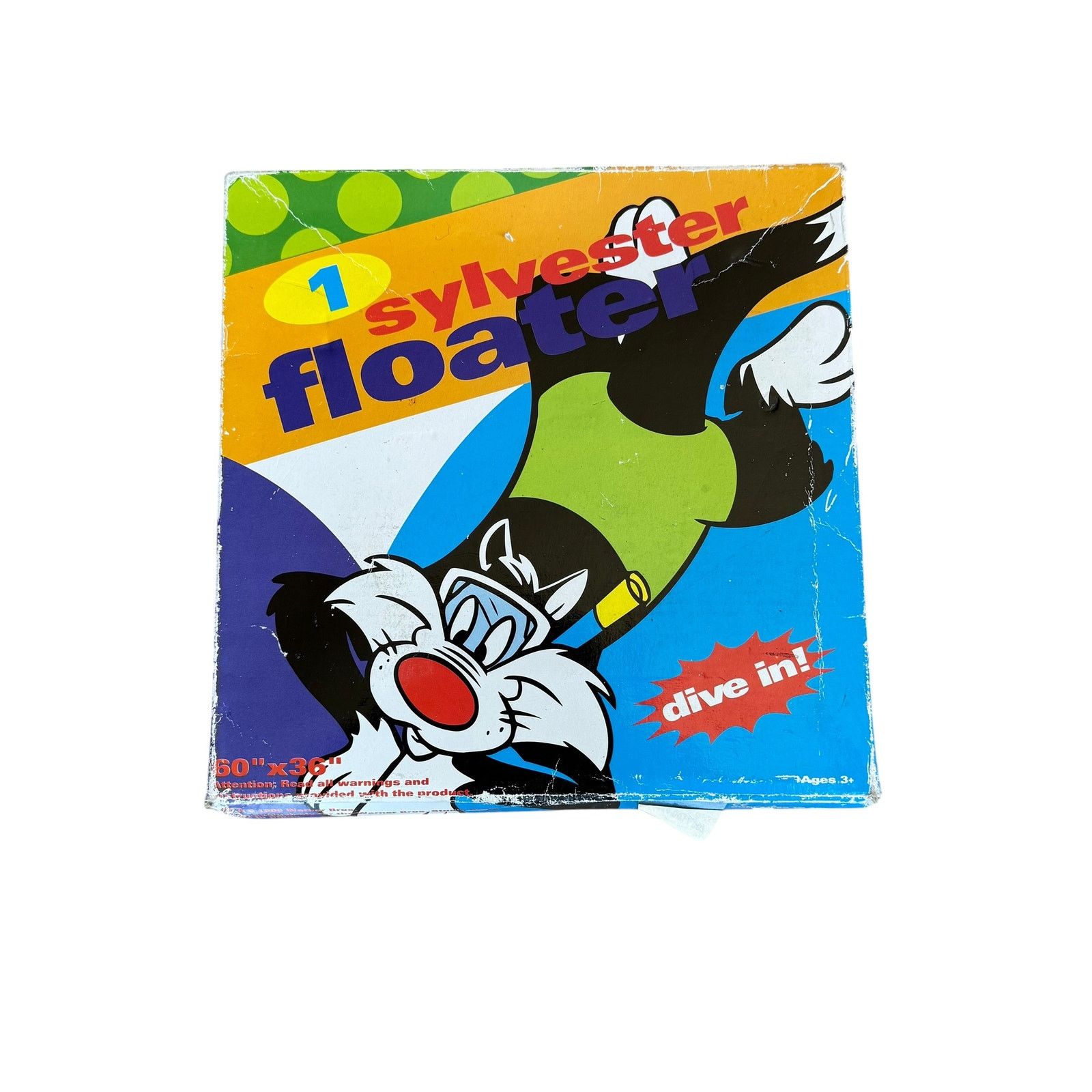 Warner Bros Vintage 1996 Sylvester Warner Bros Floater Swimming Pool Toy Size ONE SIZE - 1 Thumbnail