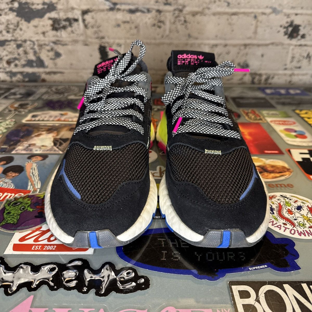Adidas × Sneakersnstuff Adidas Nite Jogger Size 9.5 EE9462 SNS Exclusive Black Used Size US 9.5 / EU 42-43 - 4 Thumbnail