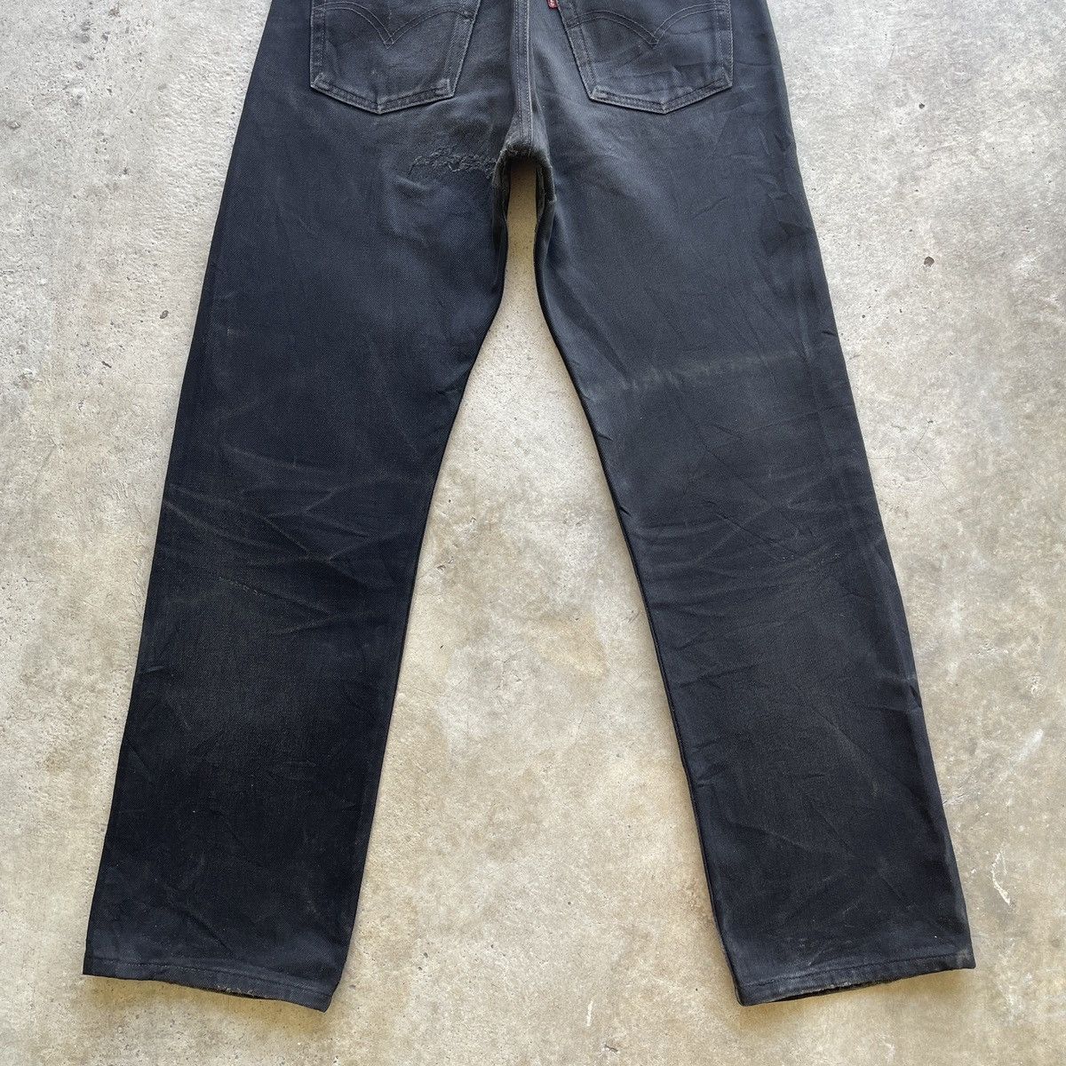 Levi's Vintage Clothing W29💥 Vintage Levi’s 501 Fly Button Black Faded Jeans Pants Size US 29 - 15 Thumbnail