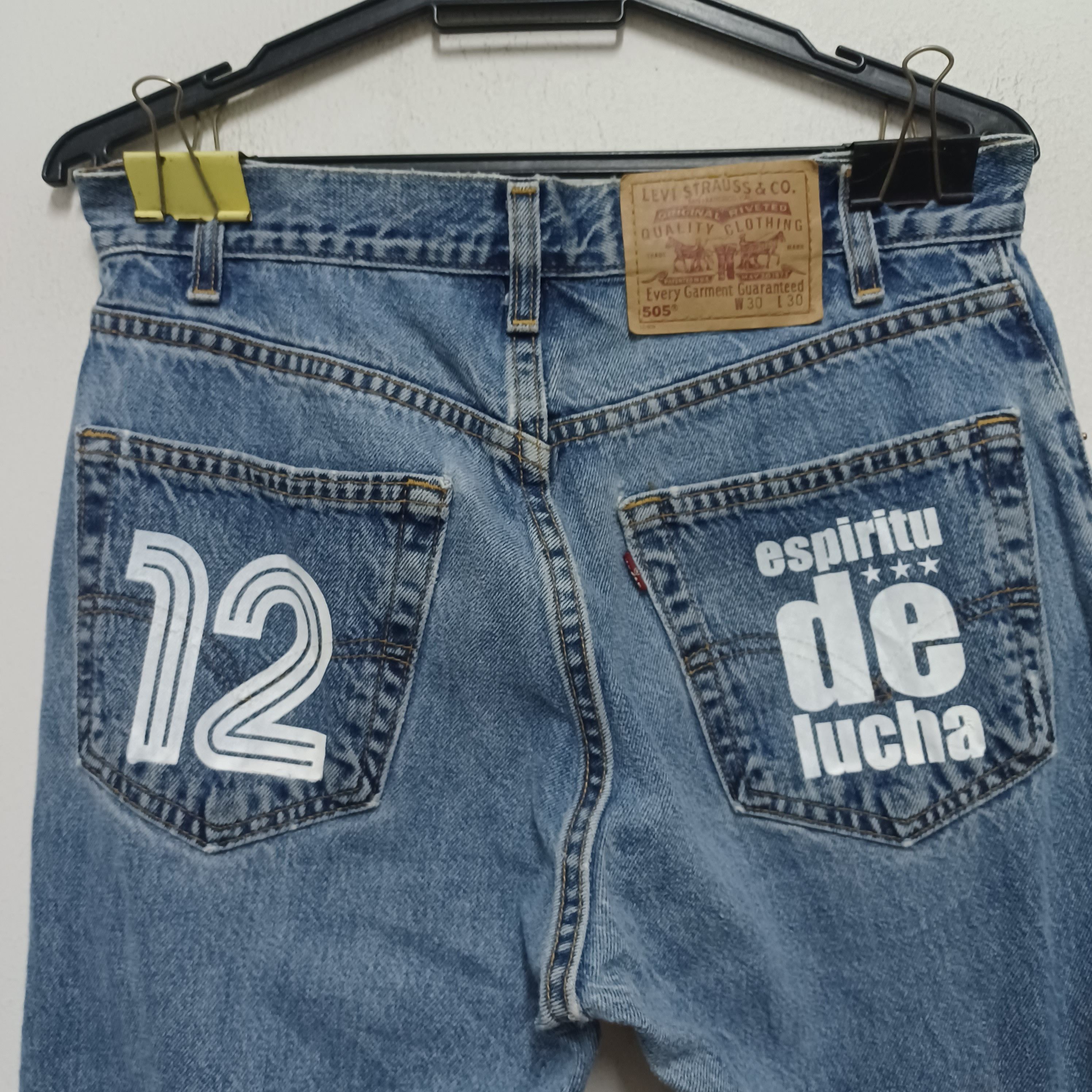 LEVIS 505 X YOKOHAMA F MARINOS DISTRESSES JEANS