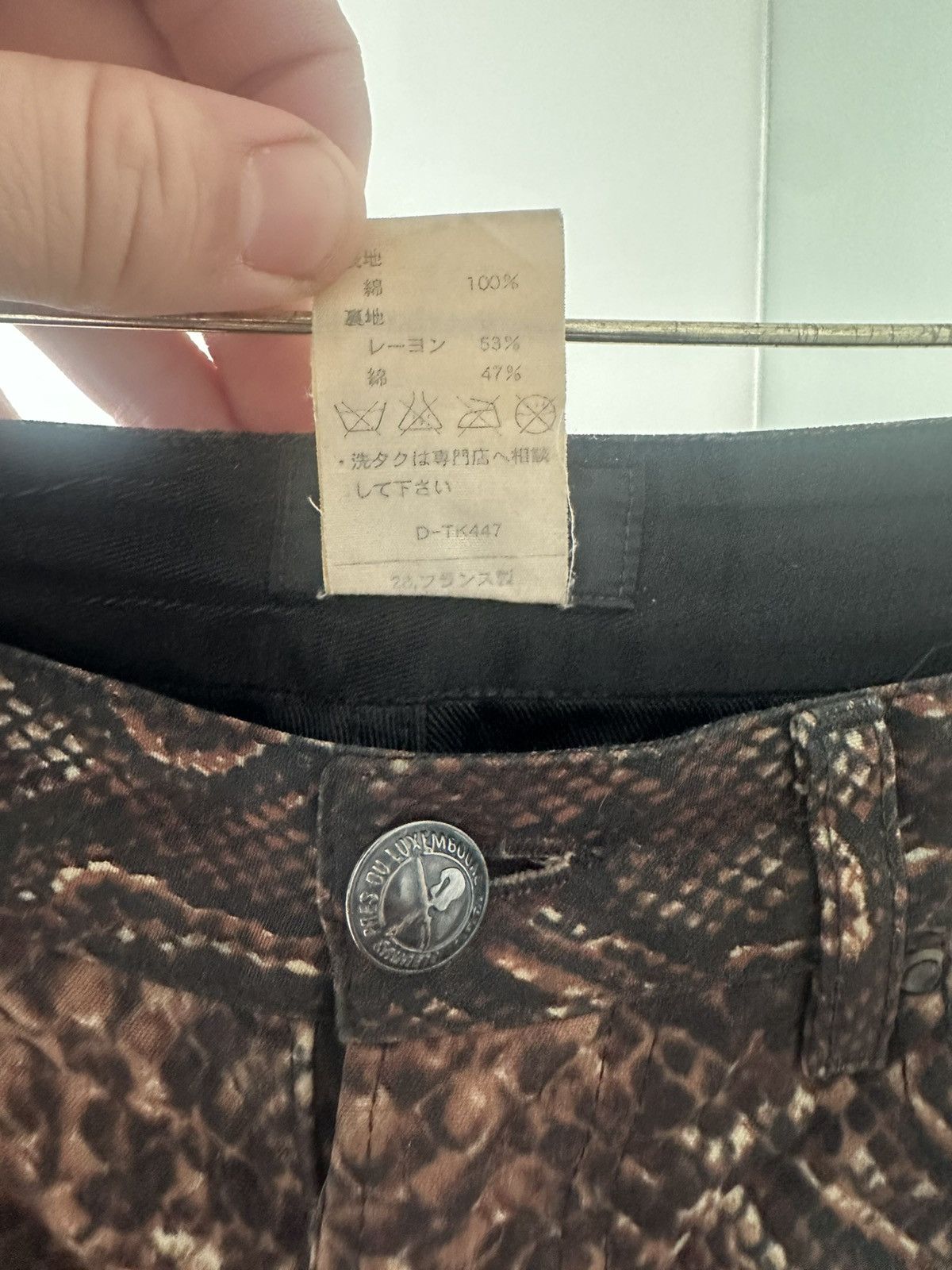 A.P.C. Waxed Snake Print Jeans Size US 31 - 5 Thumbnail