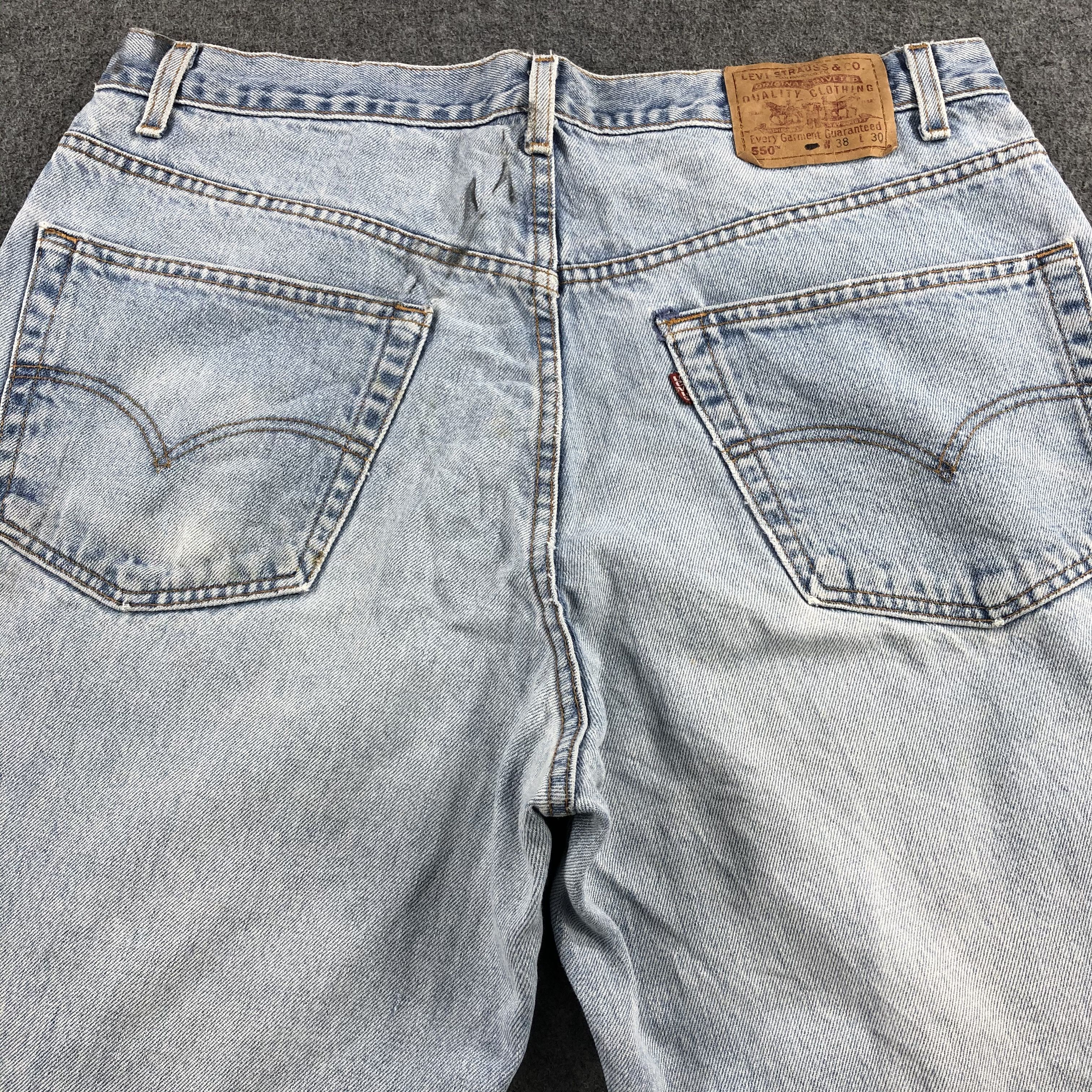 Levi's 90s Vintage Light Wash Levis 550 Jeans-J2035 Size US 37 - 4 Thumbnail