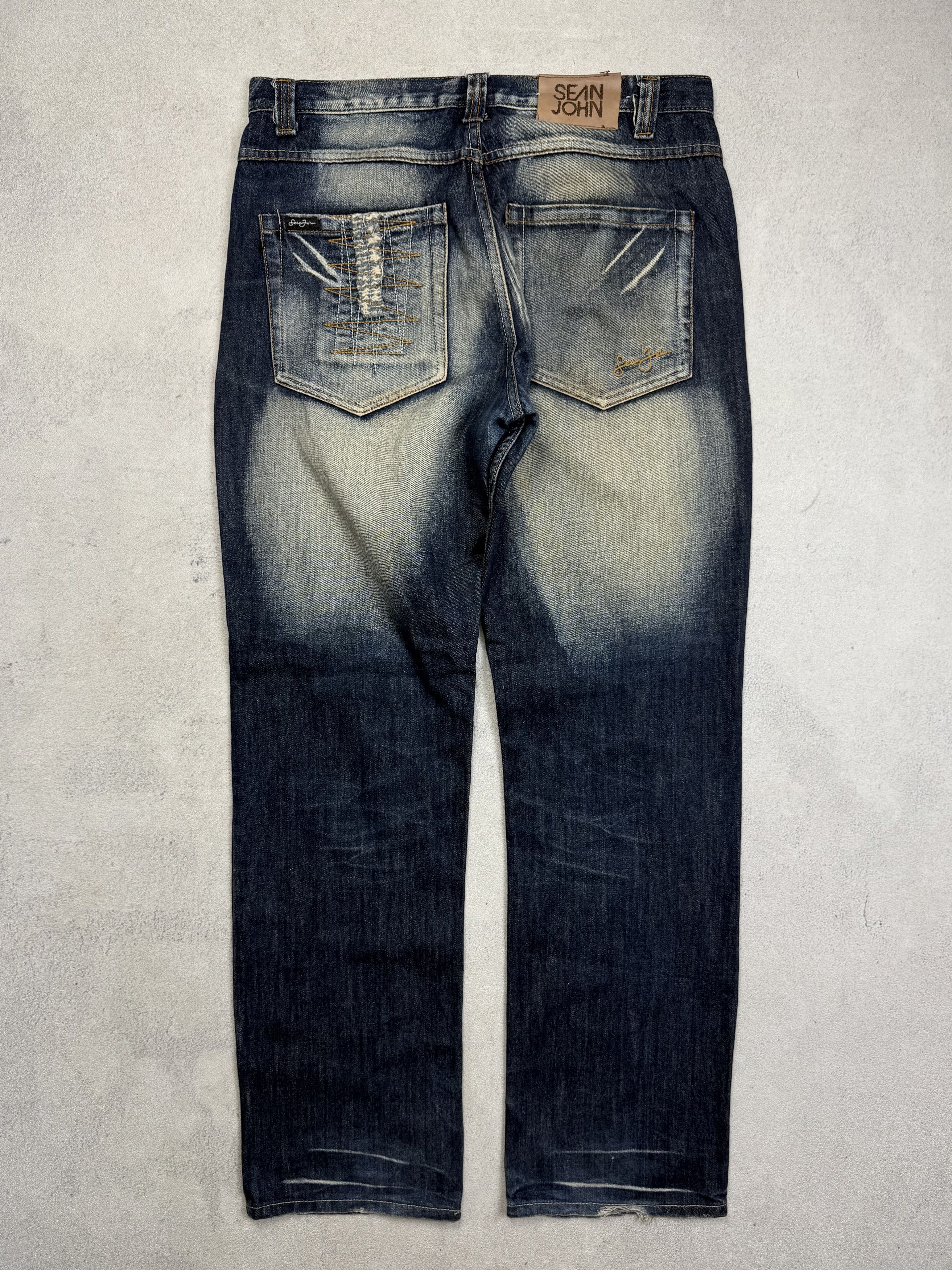Sean John Sean John Y2K Distressed Denim Size US 34 / EU 50 - 7 Thumbnail