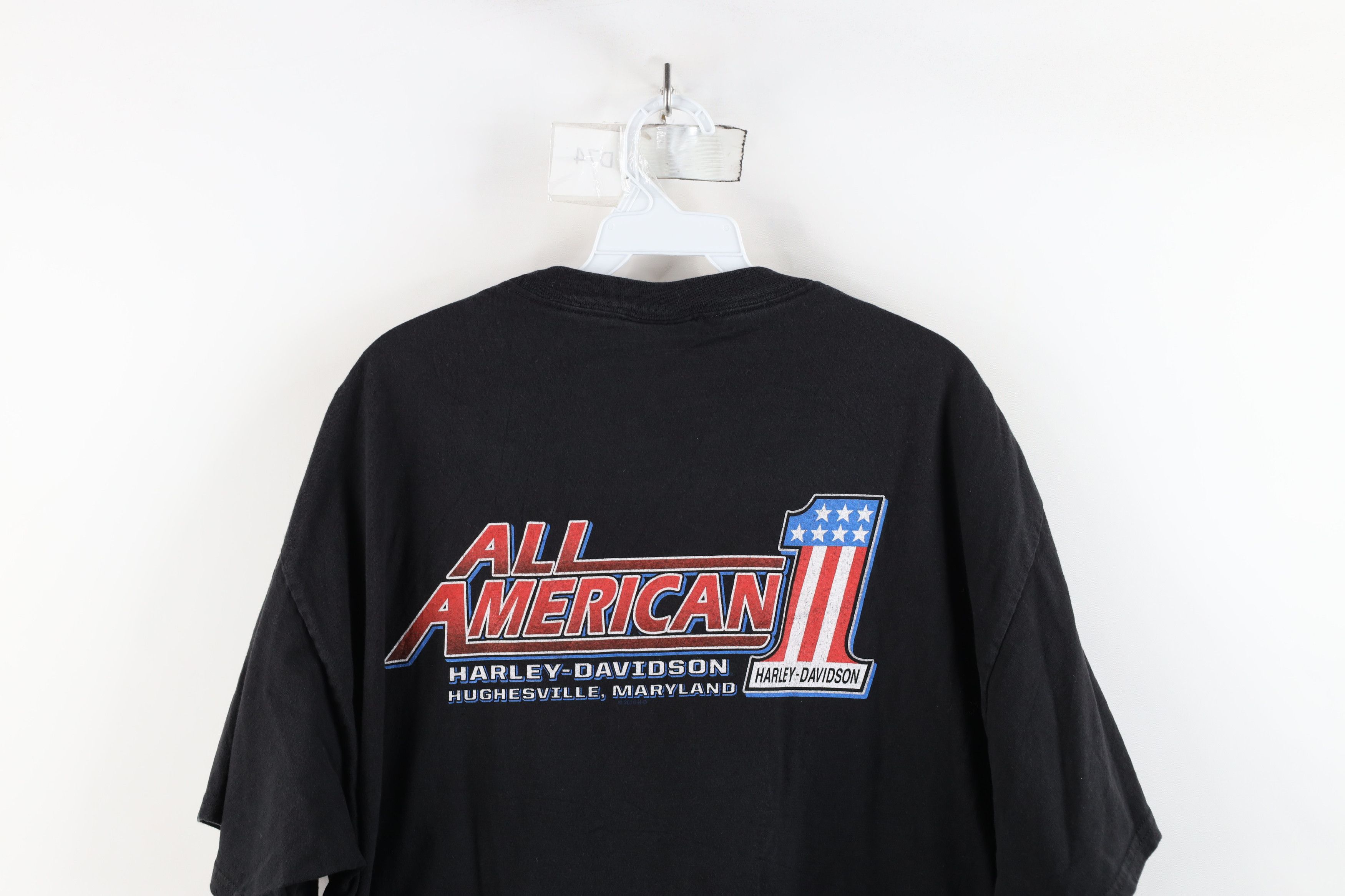 Harley Davidson × Vintage Vintage Harley Davidson All American Steel Plate T-Shirt Size US XL / EU 56 / 4 - 12 Thumbnail