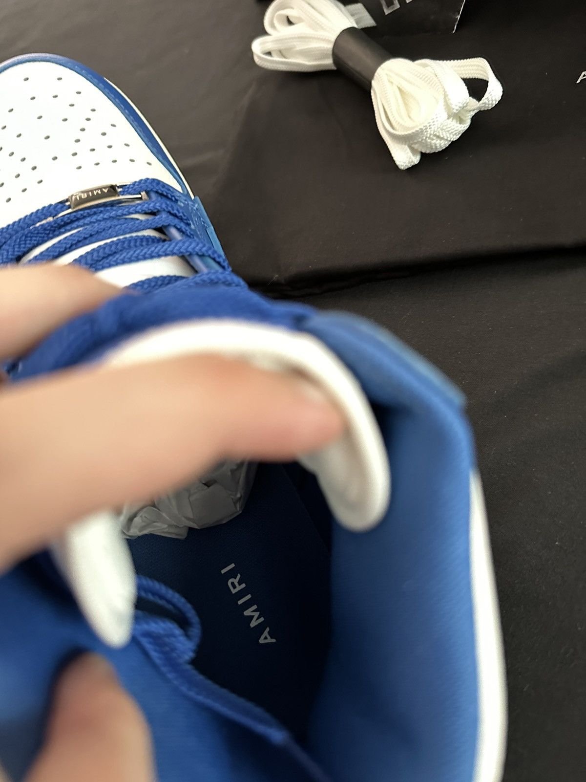 Amiri Amiri Blue Skel Hi Top Sneakers Size US 9 / EU 42 - 8 Thumbnail