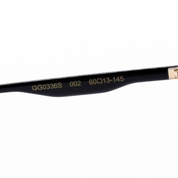 Gucci NEW GUCCI GG0336S 002 SUNGLASSES MEN BLACK/GRAY EYEWEAR Size ONE SIZE - 8 Thumbnail