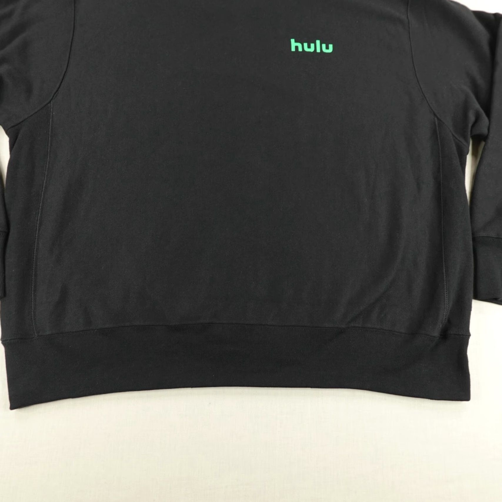 Champion VINTAGE Champion Sweatshirt Mens XL Black Reverse Weave Hulu Crewneck Pullover Sweatshirt - Black, XL, Logo, Outdoor Sports Mens Size US XL / EU 56 / 4 - 4 Thumbnail