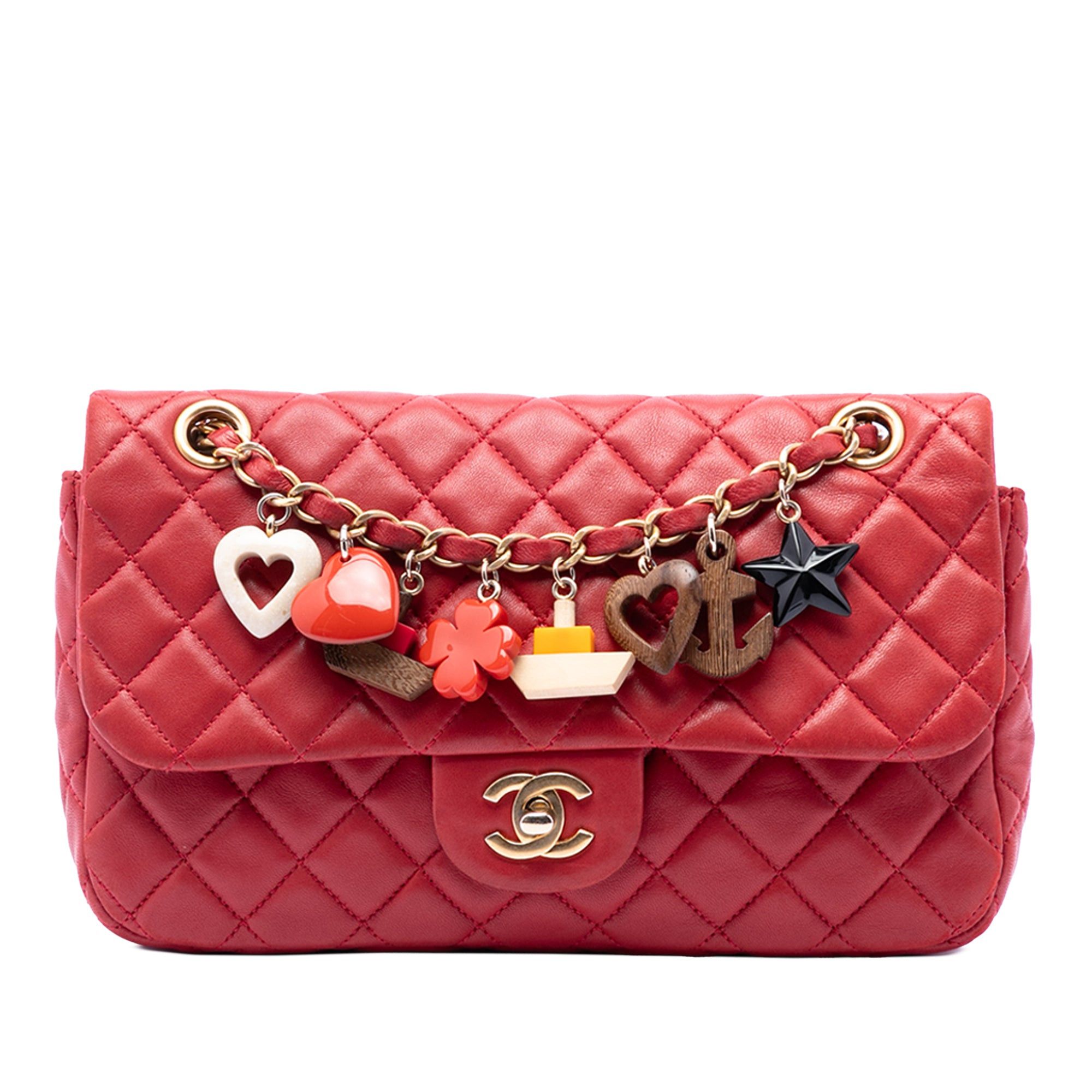 Chanel Medium Classic Lambskin Marine Charms Single Flap Size ONE SIZE - 1 Thumbnail