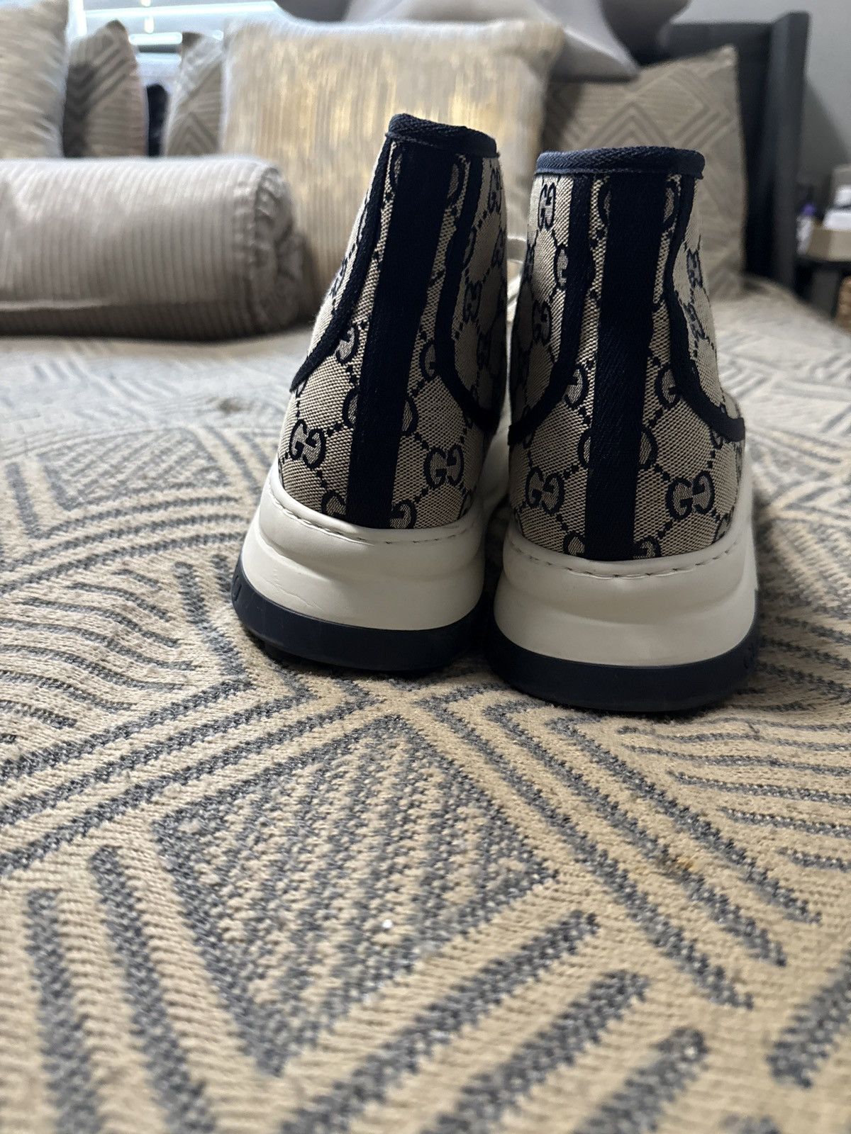 Gucci Gucci gg high beige blue Size US 10 / EU 43 - 4 Thumbnail
