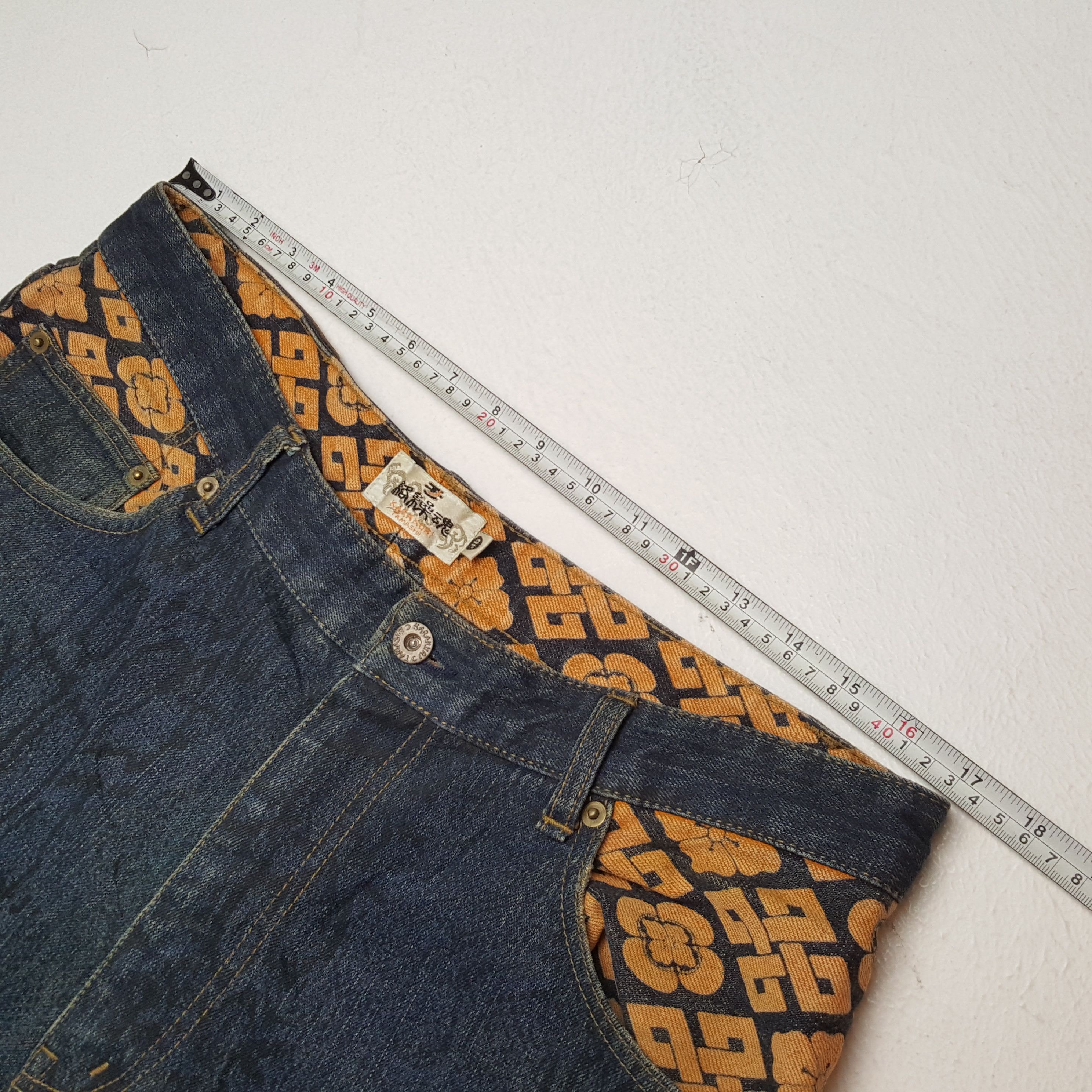 Japanese Brand × Vintage KARAKURI TAMASHII Japanese Fashion Streetwear Style Jeans Size US 34 / EU 50 - 7 Thumbnail