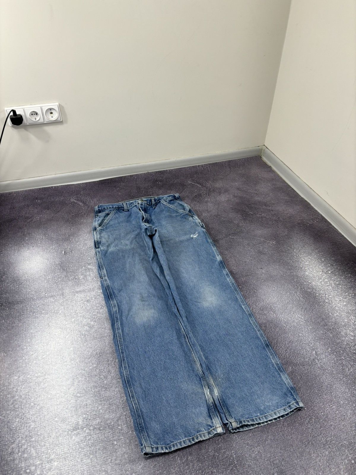 Carhartt Vintage Carhartt Dungaree Fit USA Faded Denim Baggy Jeans Size US 32 / EU 48 - 10 Thumbnail