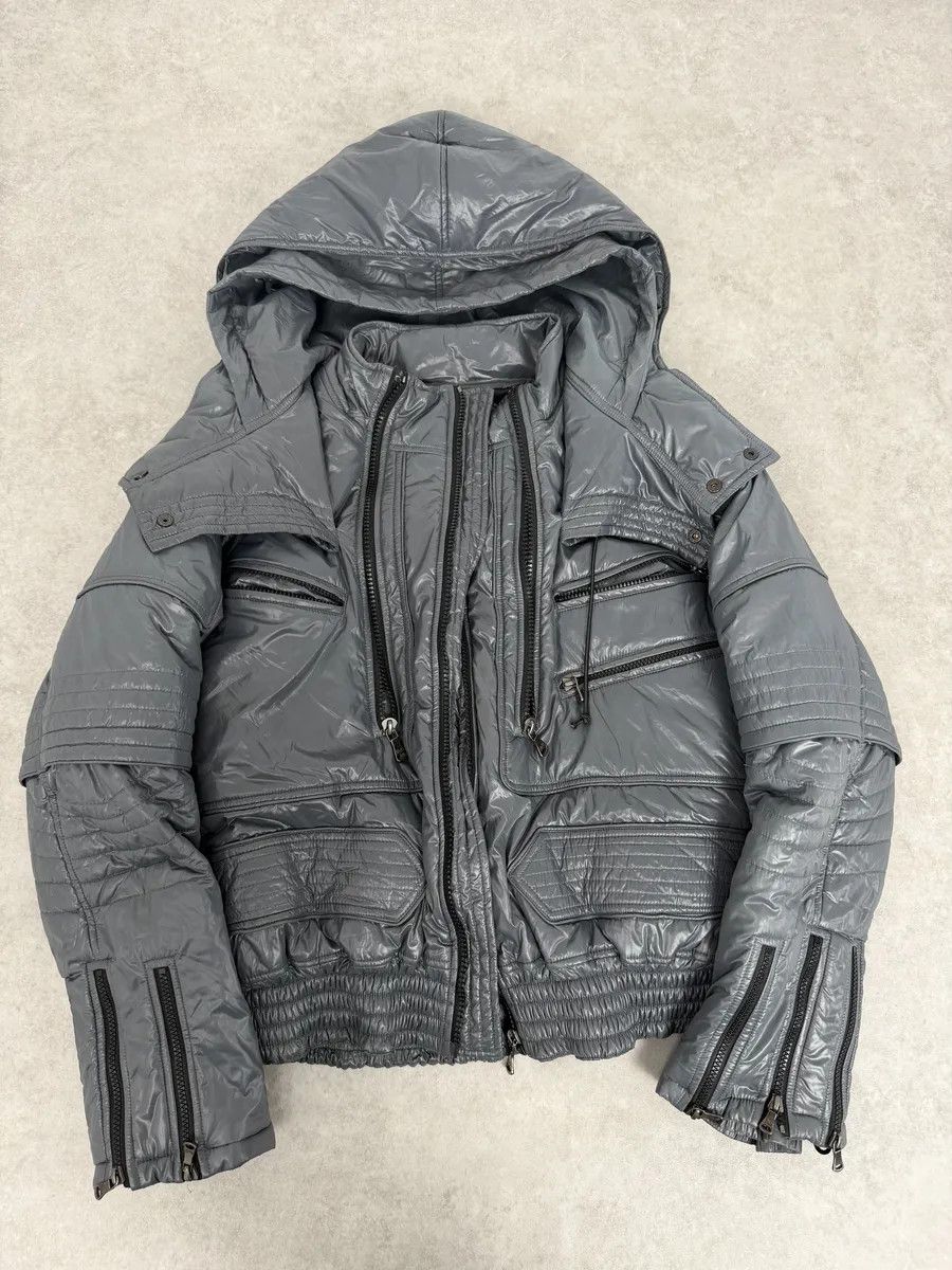 Dolce & Gabbana FW2010 Dolce & Gabbana Grey Multi Zips Astro Puffer Jacket Size US M / EU 48-50 / 2 - 6 Thumbnail