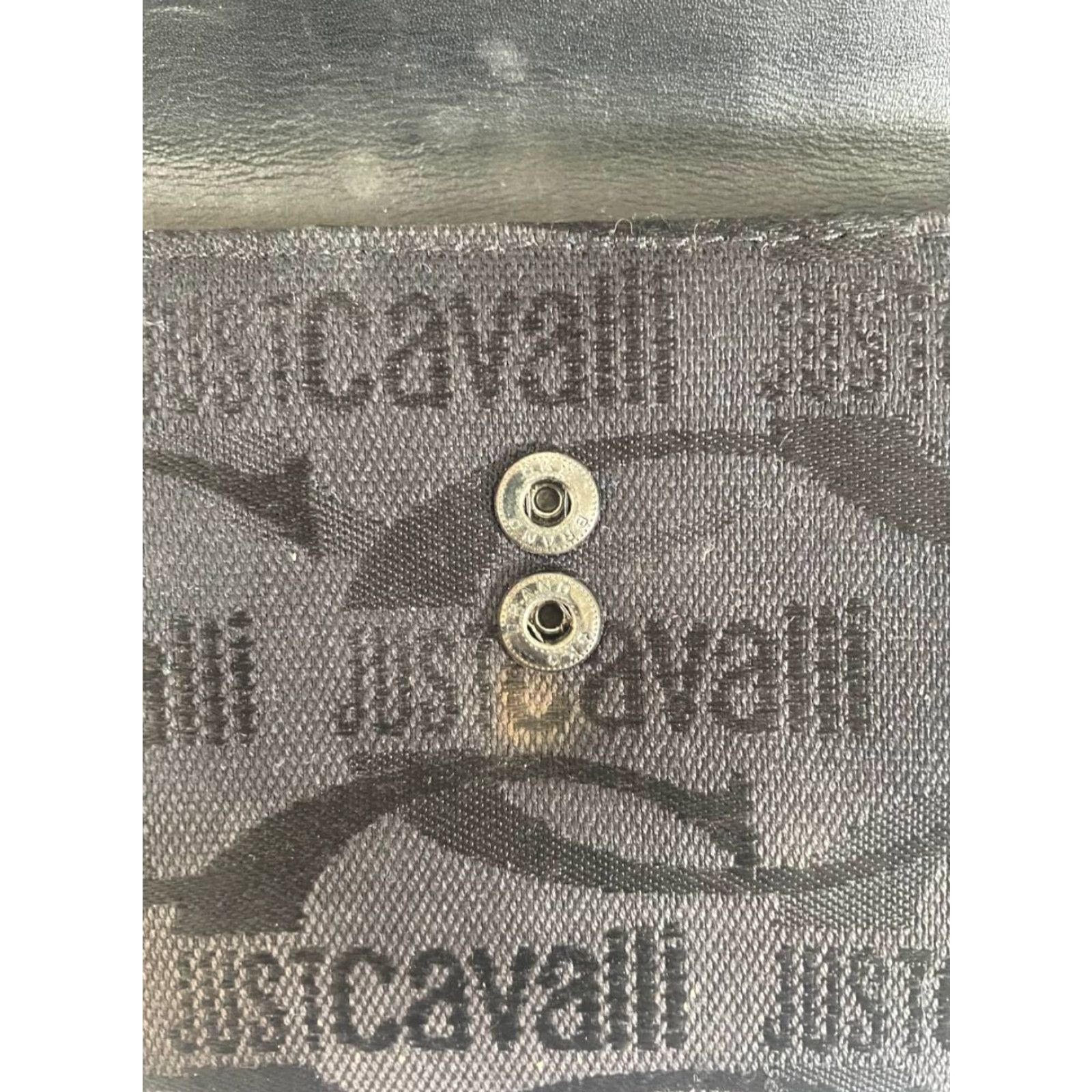 Just Cavalli Just Cavalli Wallet Gray Cotton Zipper Card Holder Womens One Size Credit Card Size ONE SIZE - 5 Thumbnail