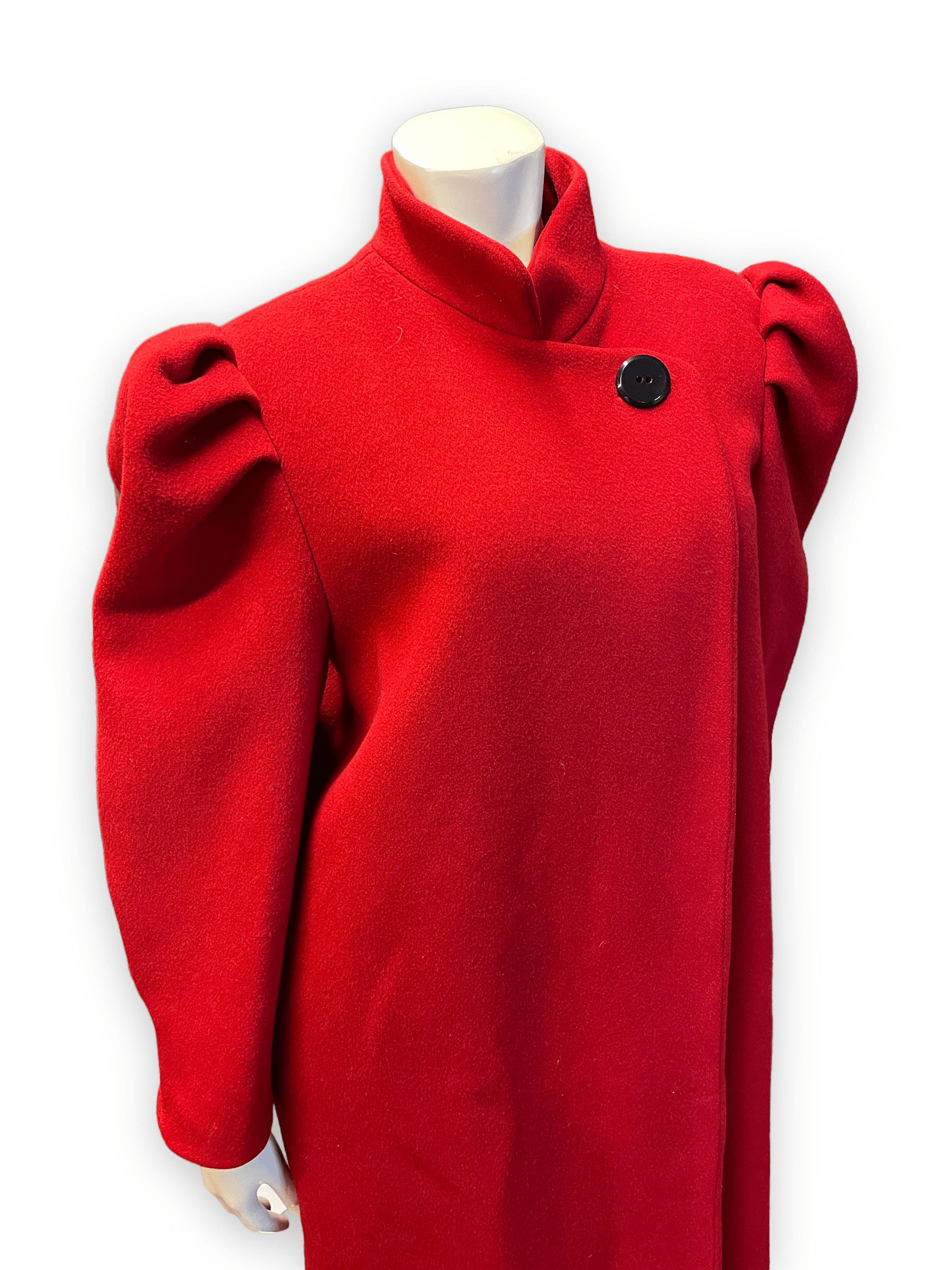 Diane von Furstenberg 80s Diane Von Furstenberg Vintage Red Wool Coat Union Made In USA Size M Size M / US 6-8 / IT 42-44 - 7 Thumbnail