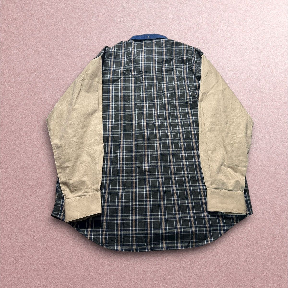 Wrangler vtg wrangler pbr shirt men size XL blue plaid Long sleeve Size US XL / EU 56 / 4 - 5 Thumbnail