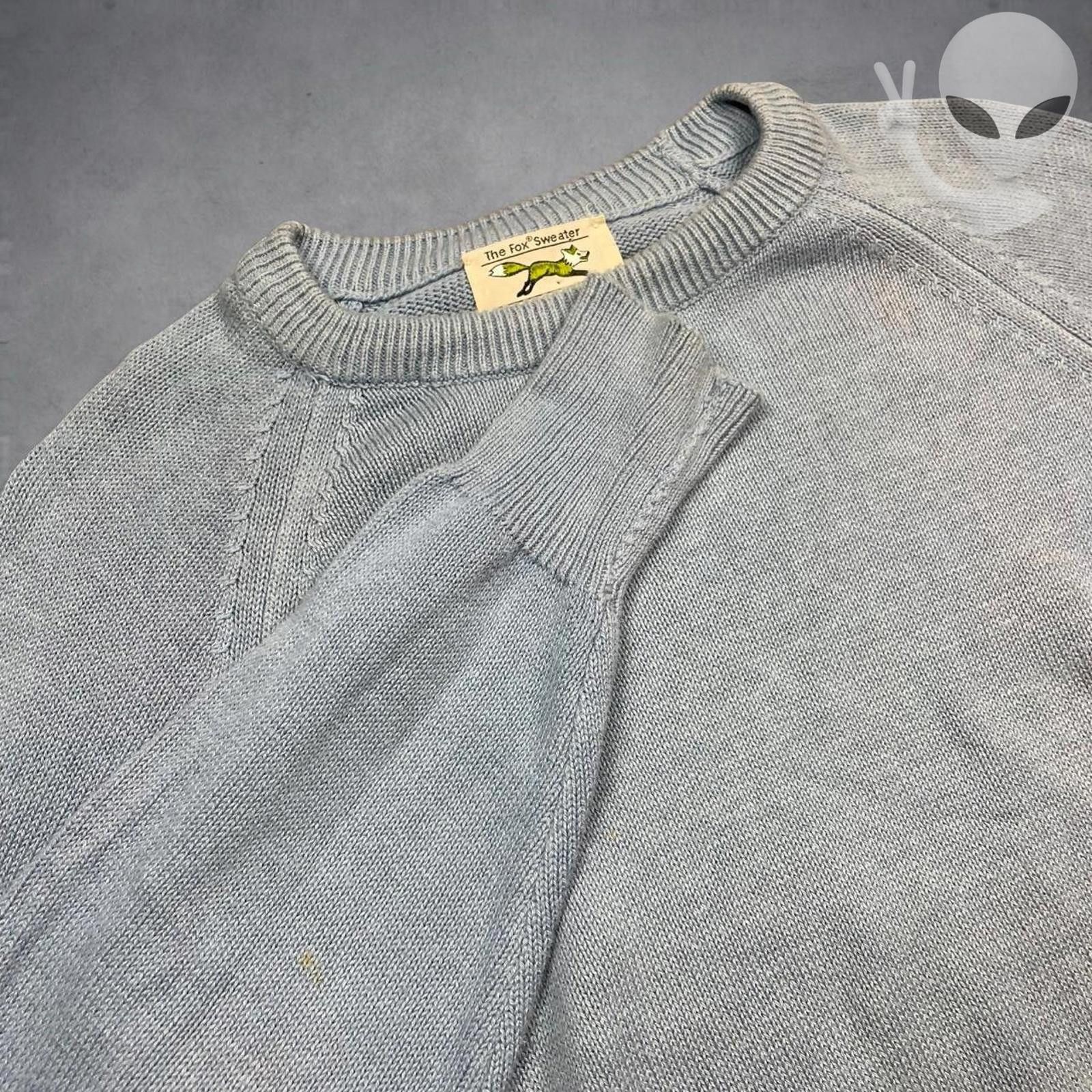 JCPenney JCPenney Fox Sweater Large Light Blue Cotton Vintage 70s USA Size US L / EU 52-54 / 3 - 2 Thumbnail