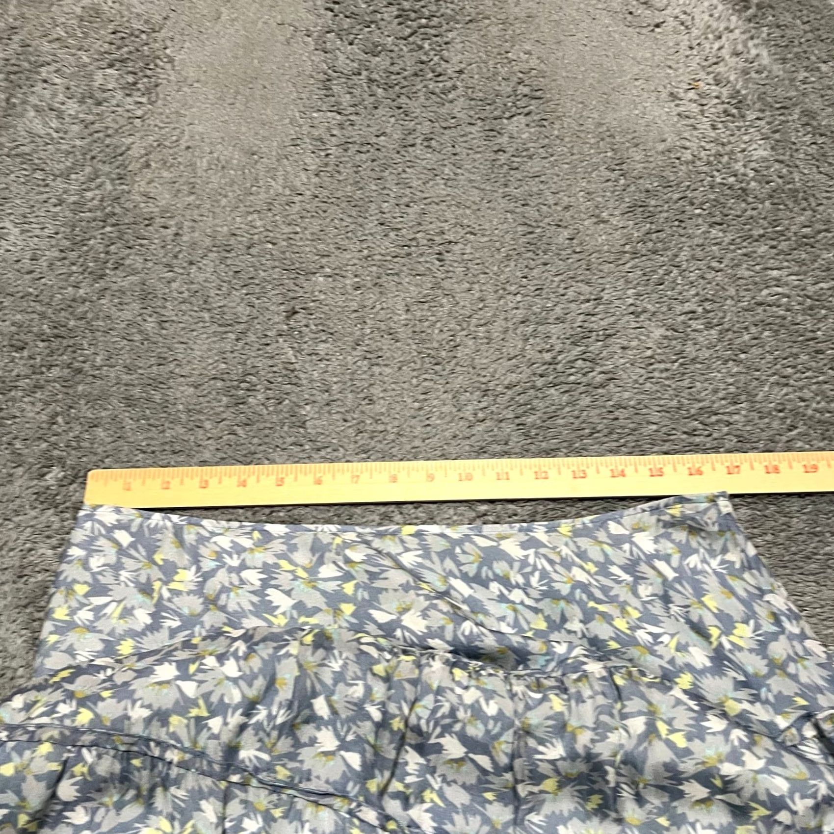 Vintage Sundance Maxi Skirt Women 12 Tiered Floral Silk Long Blue Lined Size 34" / US 12 / IT 48 - 6 Thumbnail