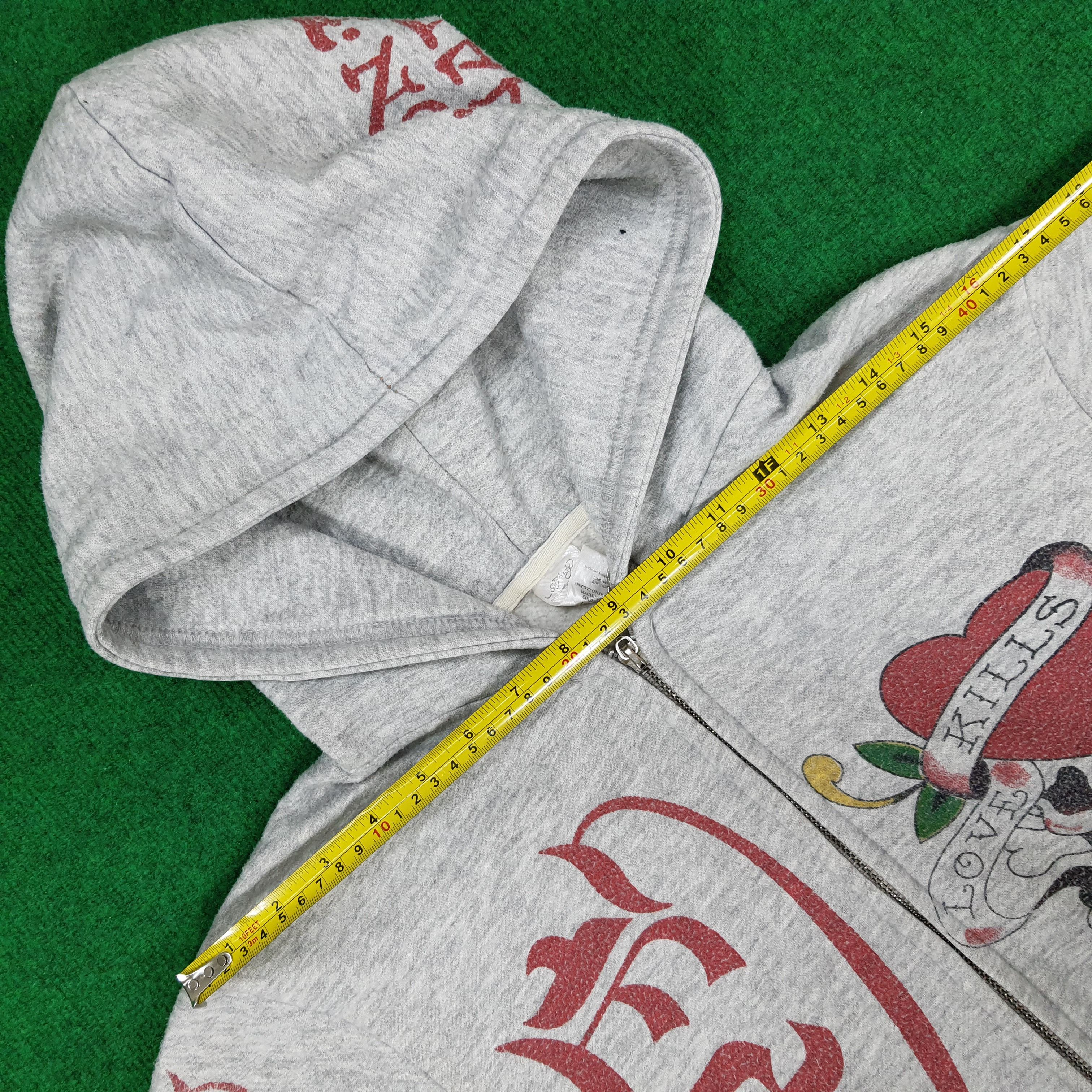 Christian Audigier × Ed Hardy × Vintage Vintage Christian Audigier Ed Hardy Designer Hoodies Size US M / EU 48-50 / 2 - 10 Thumbnail