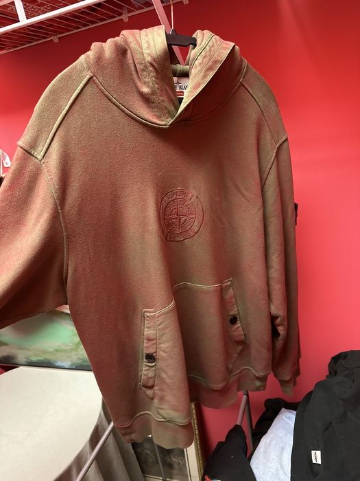 Supreme Supreme Stone Island hoodie sz L | Grailed